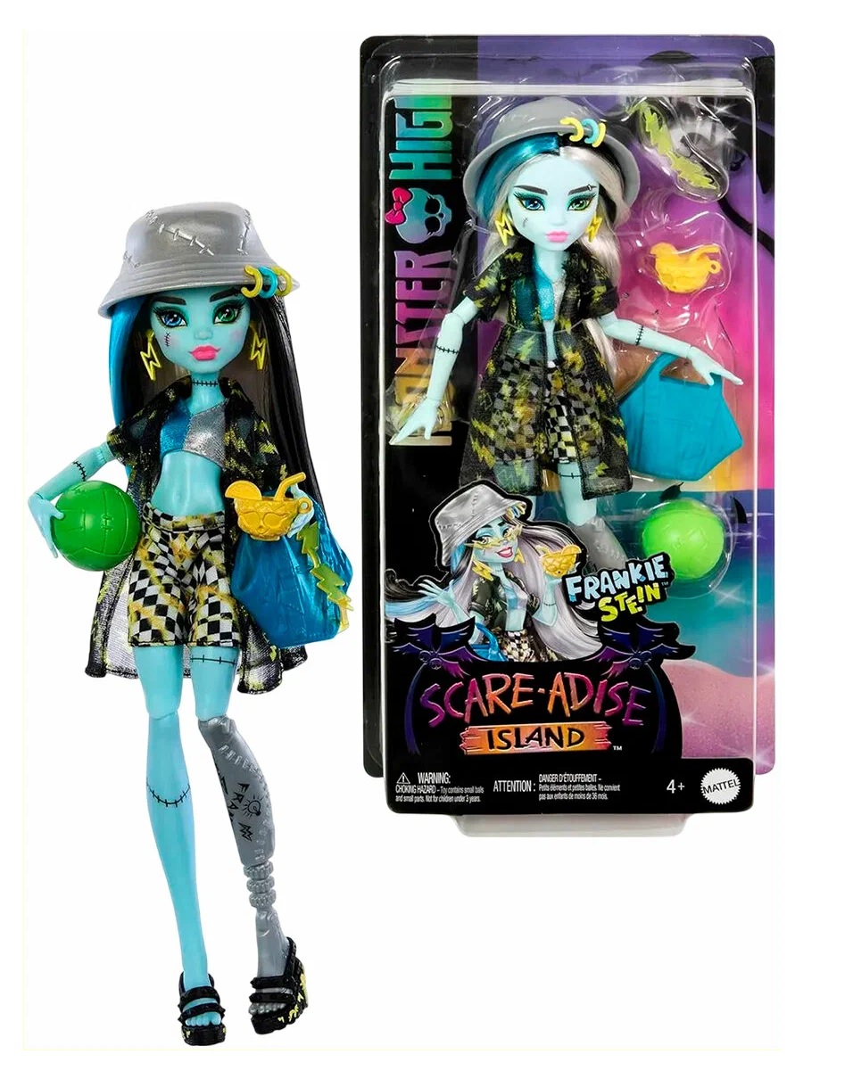 Кукла модельная Monster High Scare Adise Island Френки Штейн остров страха высота 30 см HRP68 - фото 2