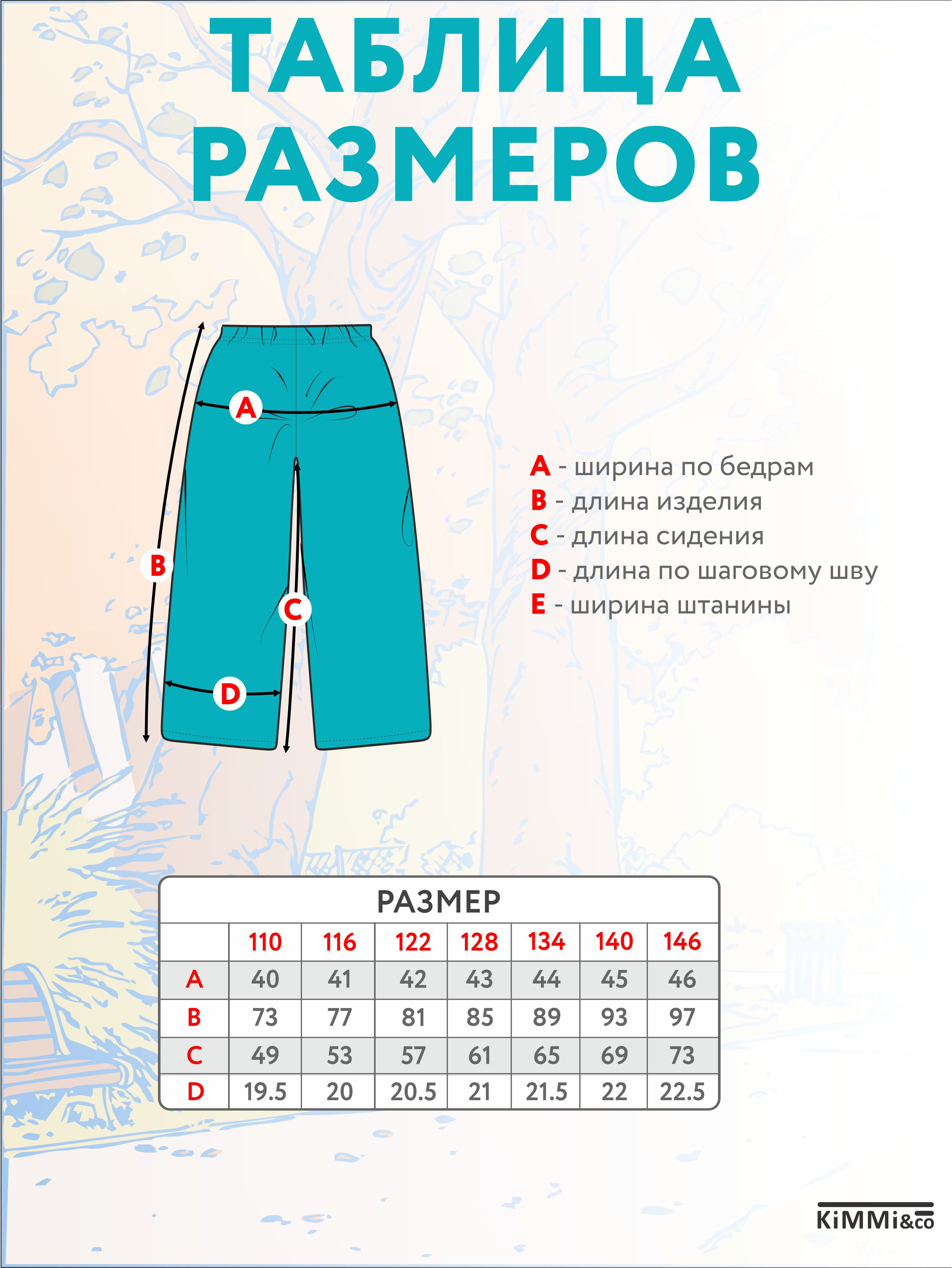 Брюки KiMMi co К-150810-021 океан - фото 3