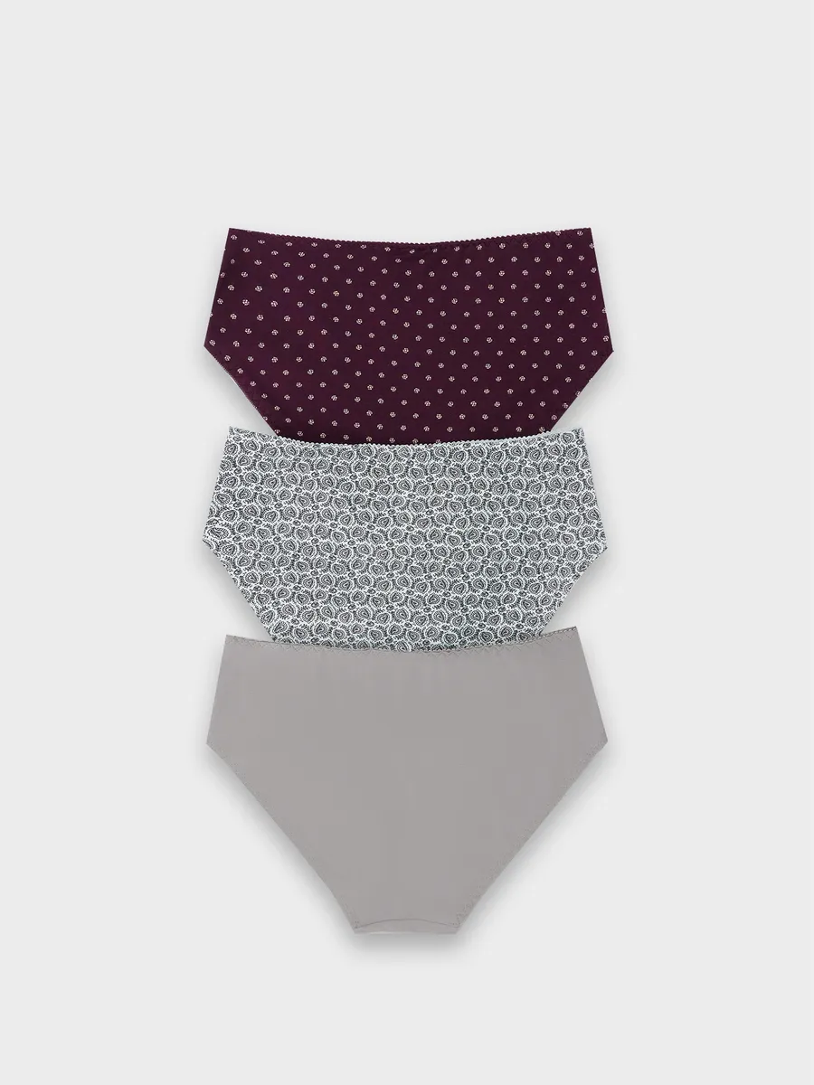 Трусы 3 шт Mark Formelle (Марк Формэль) 412075-3/пейсли на молочном - фото 9