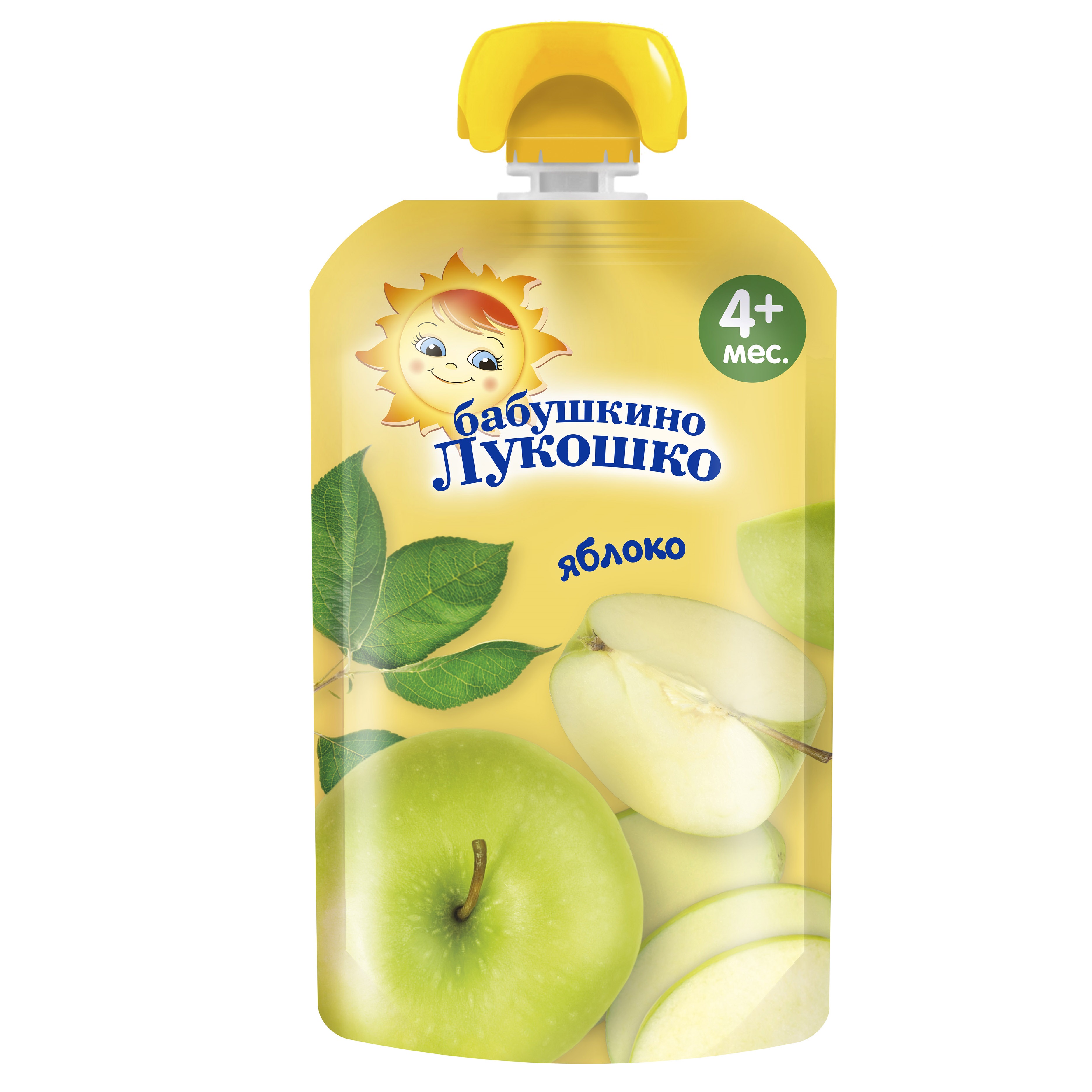 Пюре Бабушкино лукошко Яблоко с 6 мес 90 г - фото 1