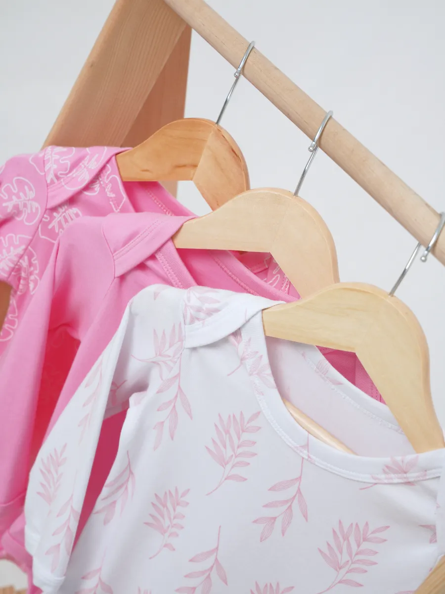 Боди 3 шт Супер Пупс нбр/3пр/боди/SK20розовыйлисточкиветочки - фото 19