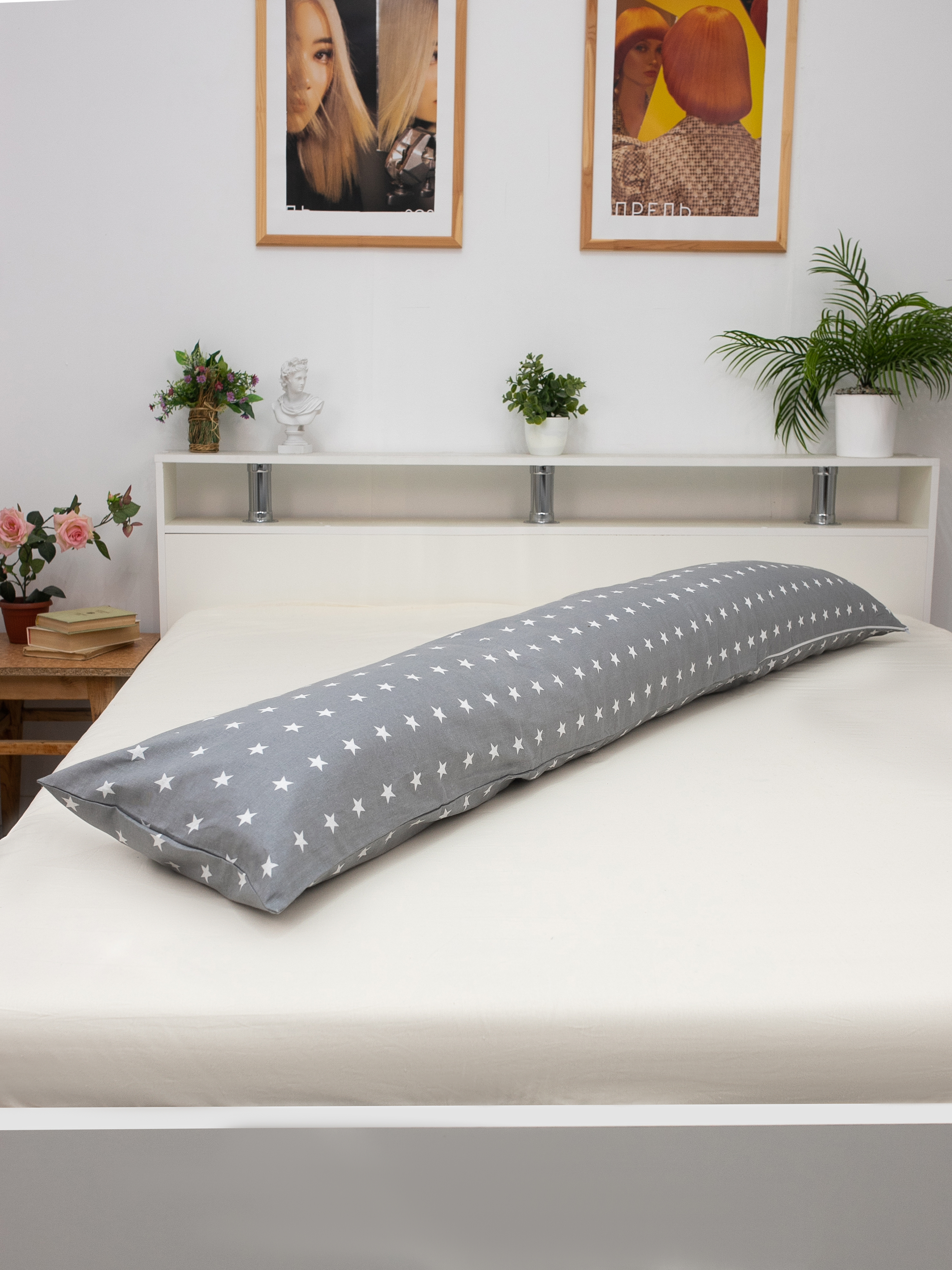 Наволочка Wellness RS174/1-Звезды на подушку для беременных 35 x 170 см 1 шт. - фото 6