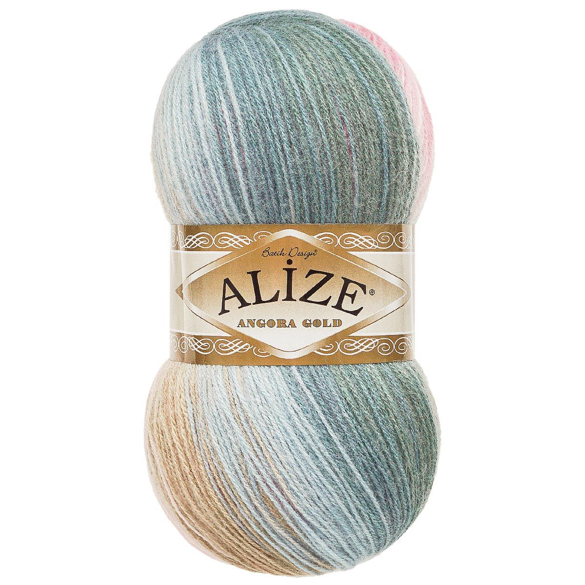 Пряжа Alize для вязания зимних вещей Angora Gold Batik 100 гр 550 м 5 мотков 2970 секционный - фото 6