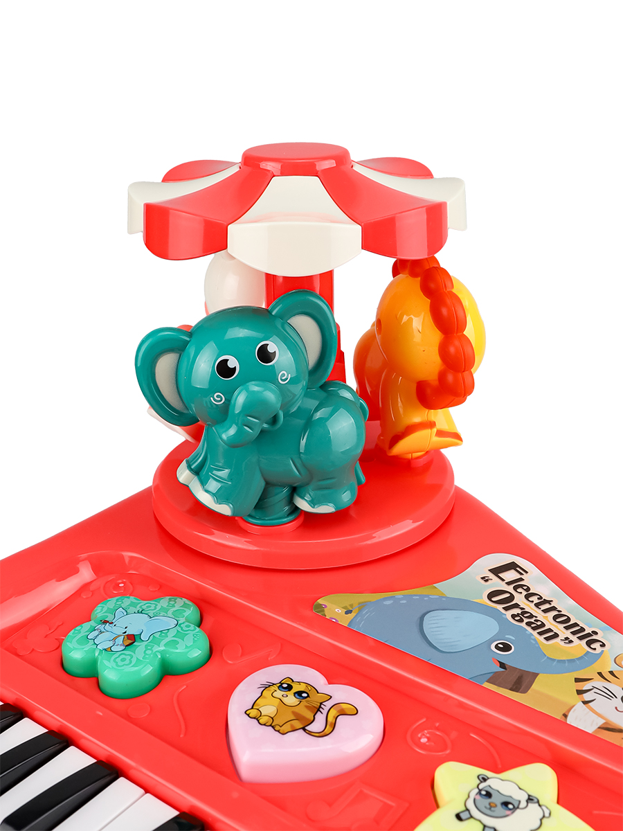 Игрушка музыкальная Рыжий кот Красный пианино - фото 4