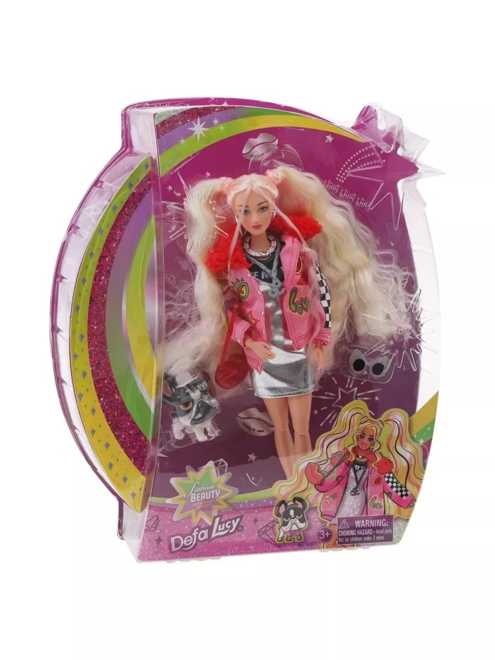 Кукла модельная Defa Lucy Модница с собачкой высота 29 см 803488 - фото 6