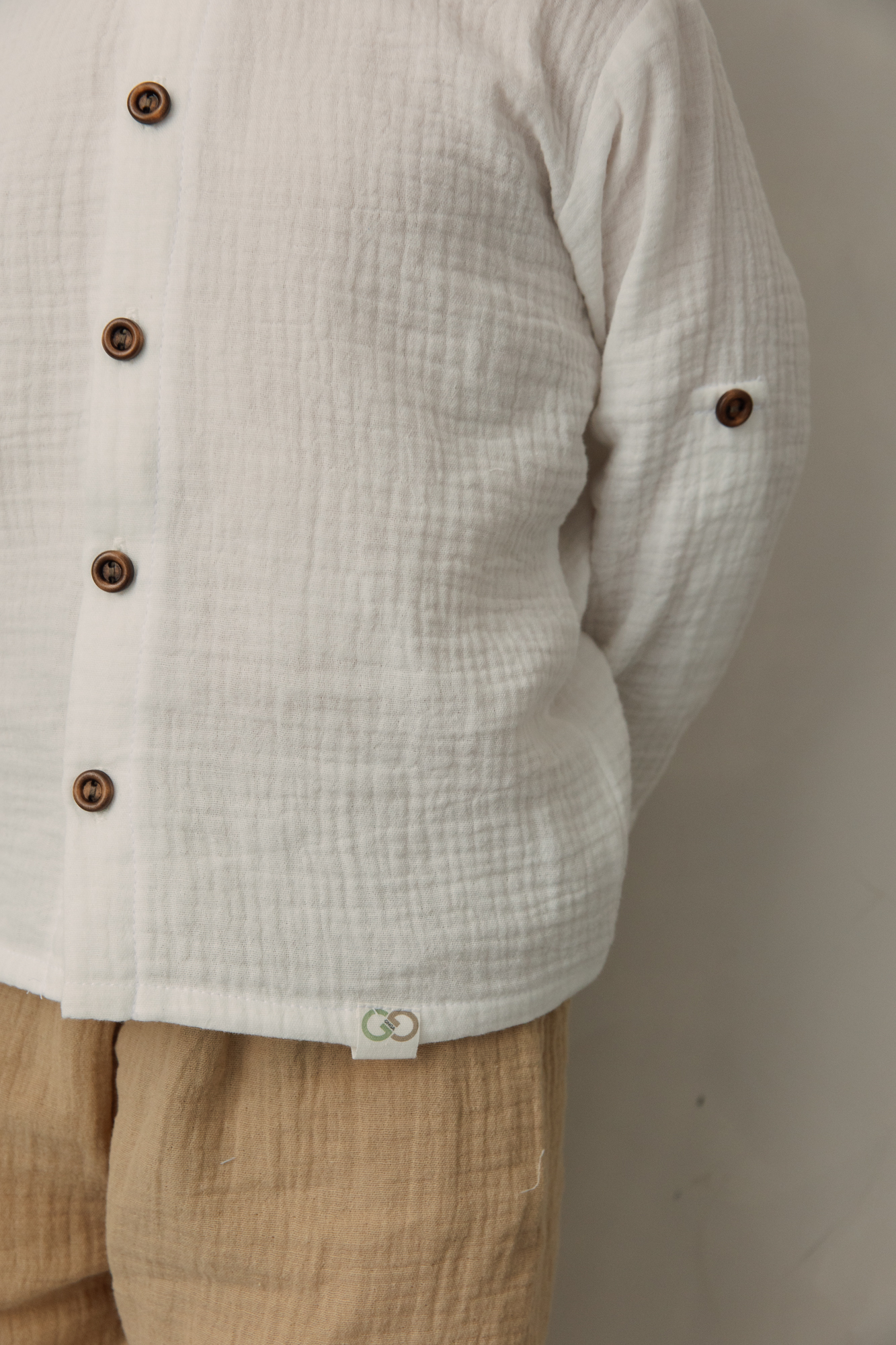 Рубашка GNGA generation alpha muslin/shirt-white80 - фото 5