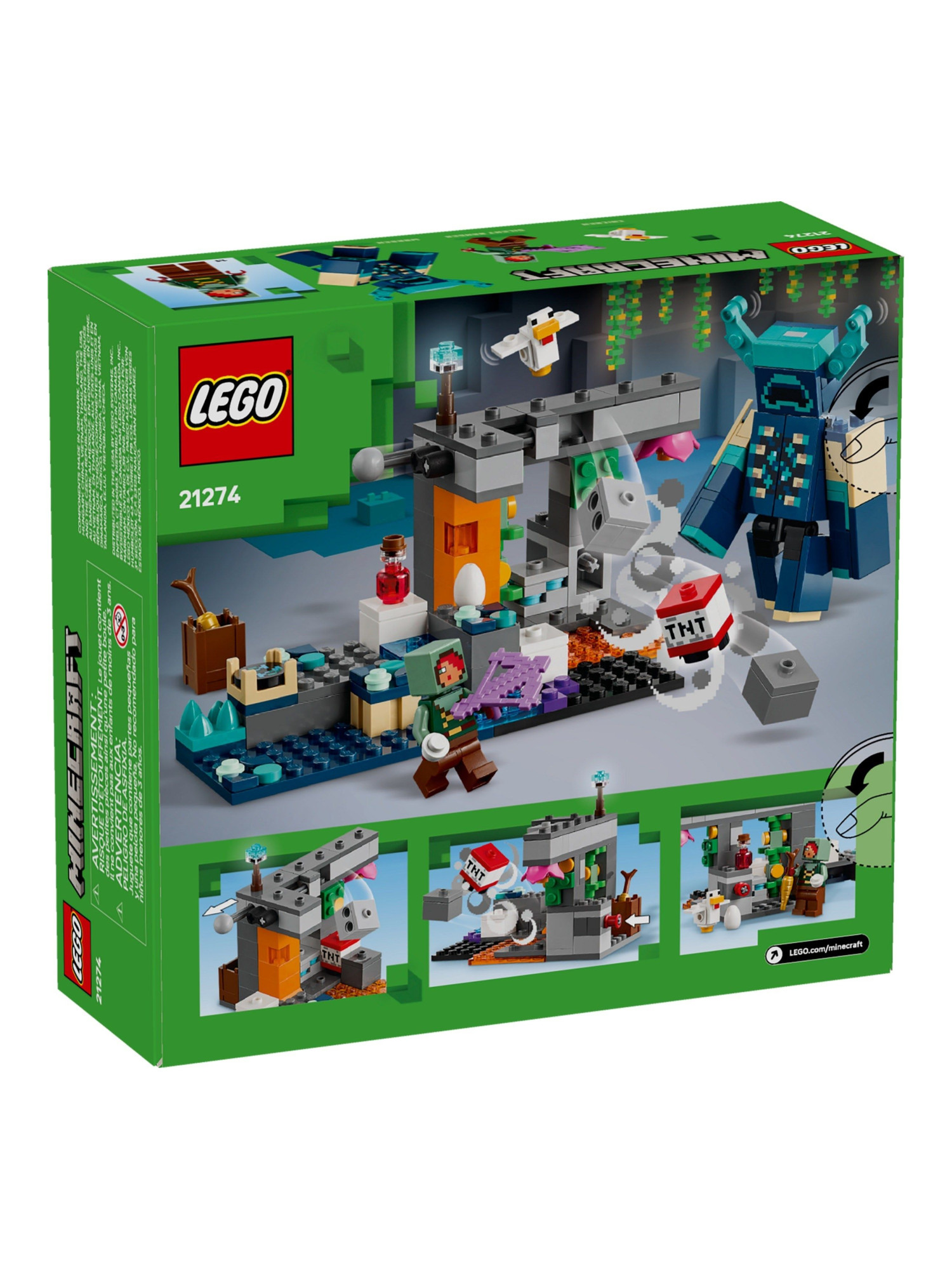 Конструктор LEGO Minecraft Встреча с Хранителем 238 дет. - фото 3