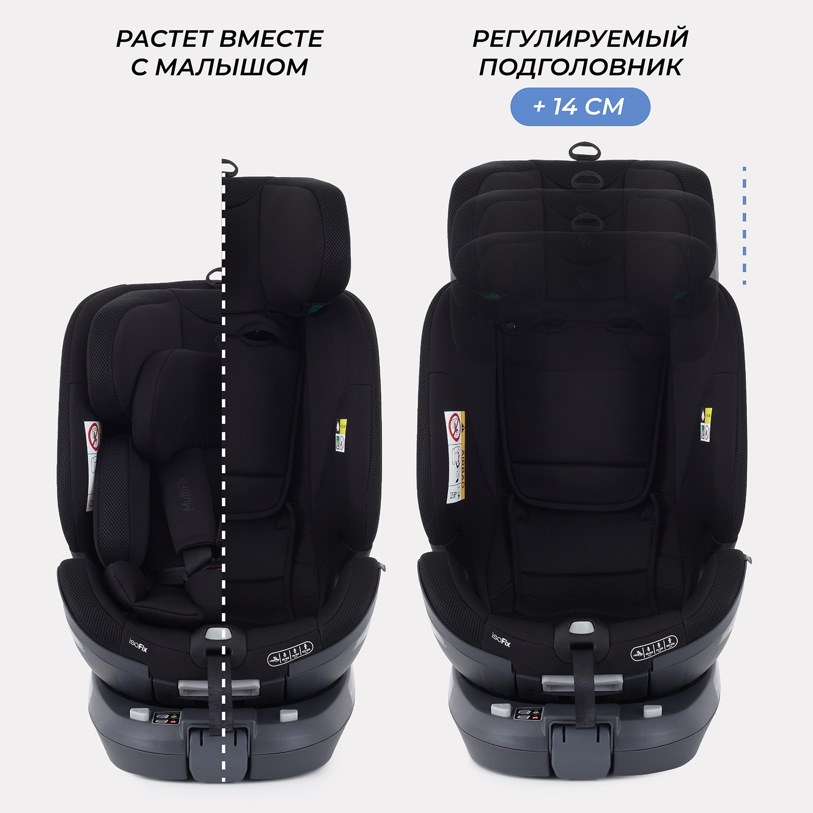 Автокресло Rant MultiFix Black Isofix 0+/1/2/3 (0-36 кг) - фото 9