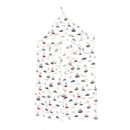 Простынка для купания Amarobaby Bath time Кораблик с уголком AMARO-54BT-K