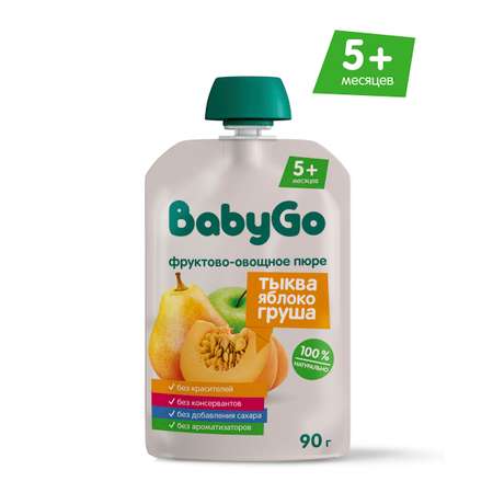 Пюре BabyGo тыква-яблоко-груша с 5 мес 90 г