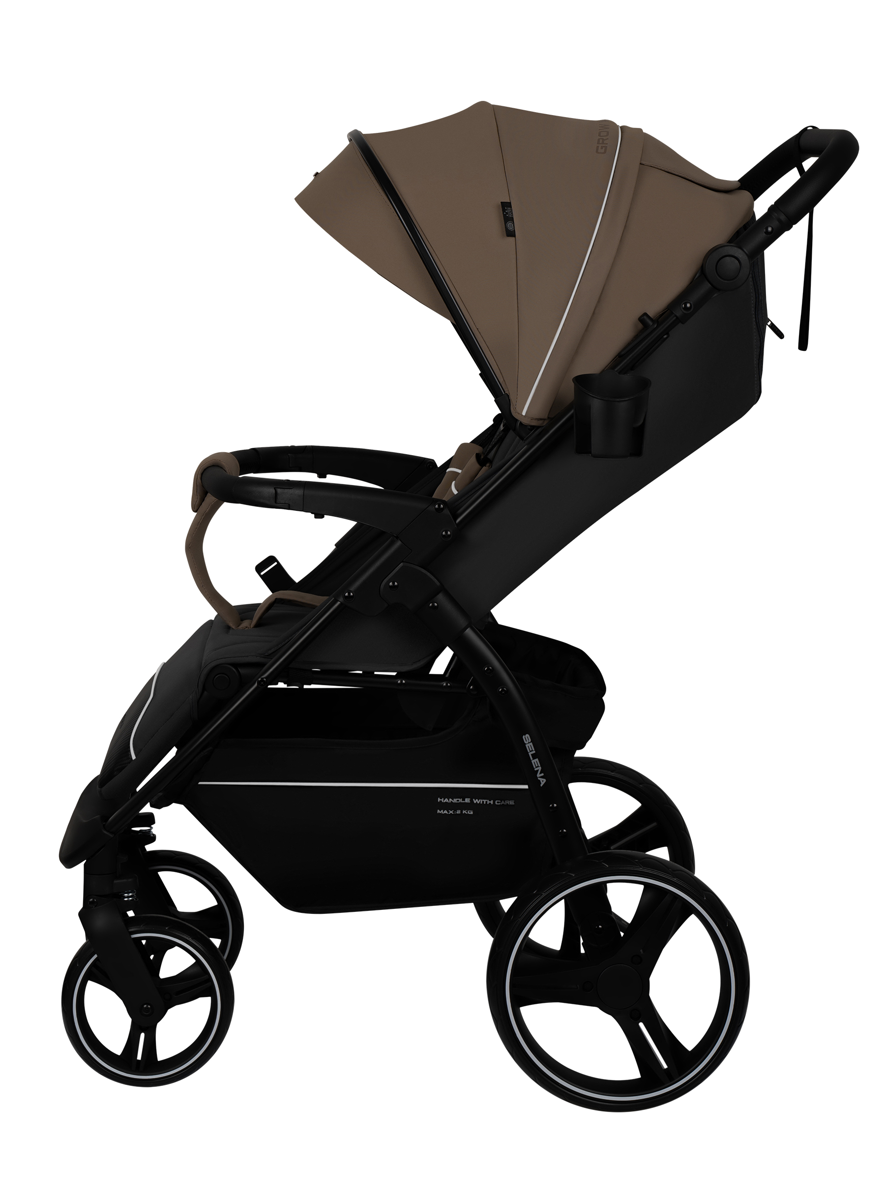 Коляска прогулочная JOVOLA SELENA 2026 темно-беж.-серый - фото 17