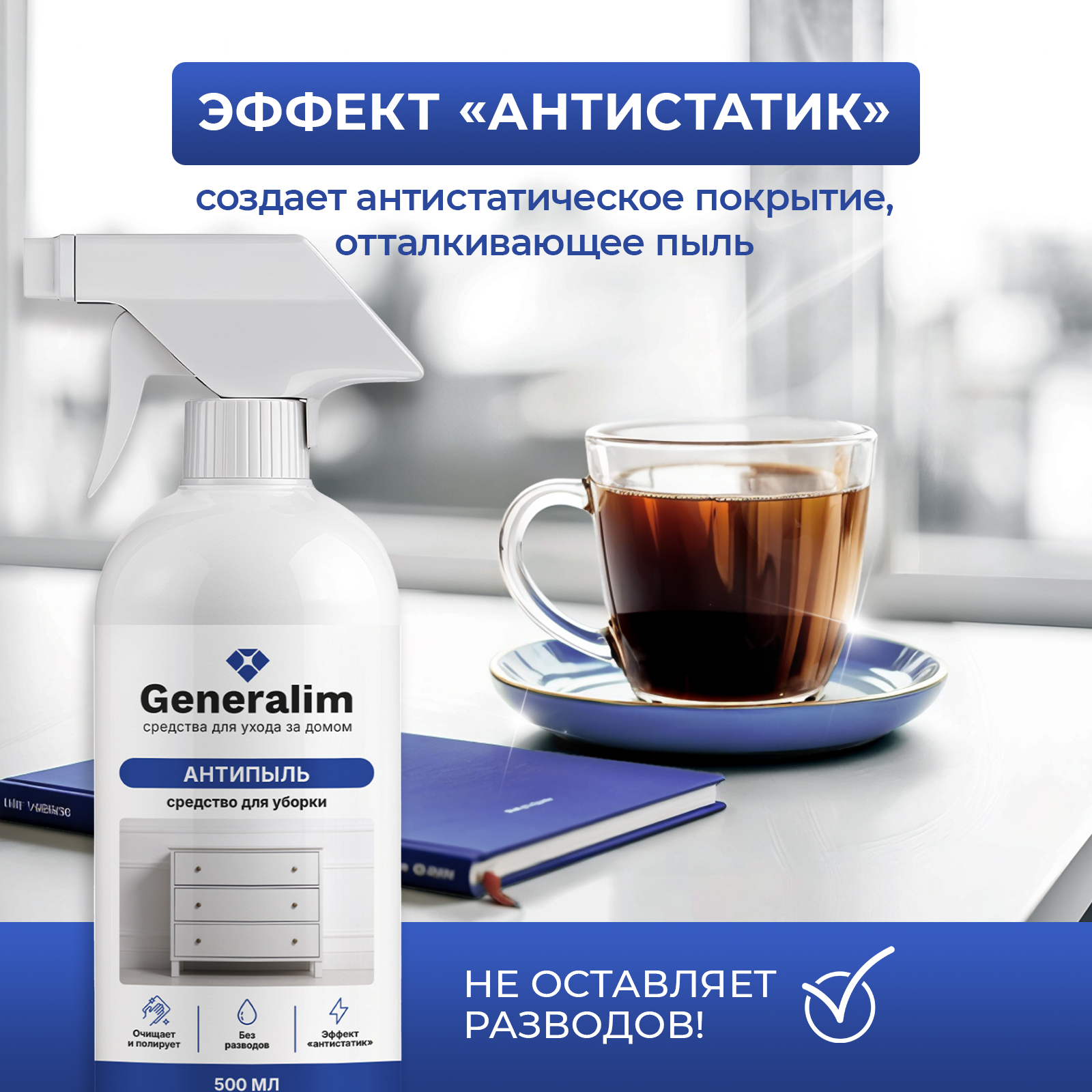 Антипыль средство для уборки Generalim 500 мл - фото 6
