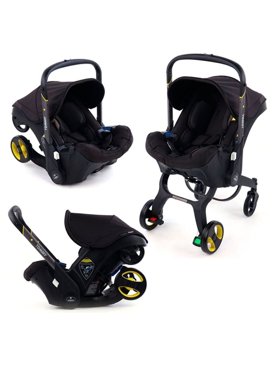 Коляска трансформер TOMMY Freedom черный - фото 6