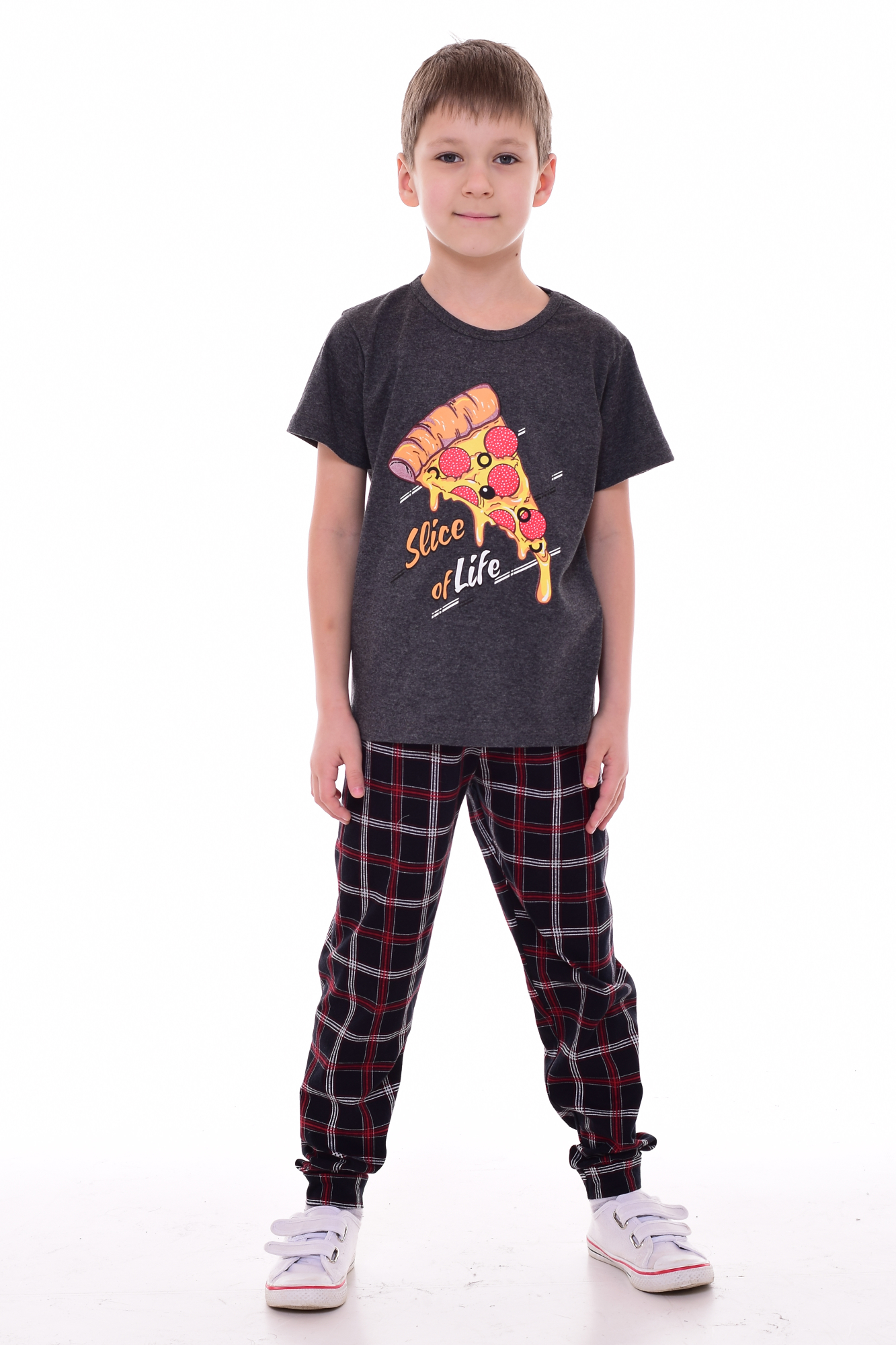 Пижама Новое кимоно 11-051 (темно-серый) [НК] - фото 2