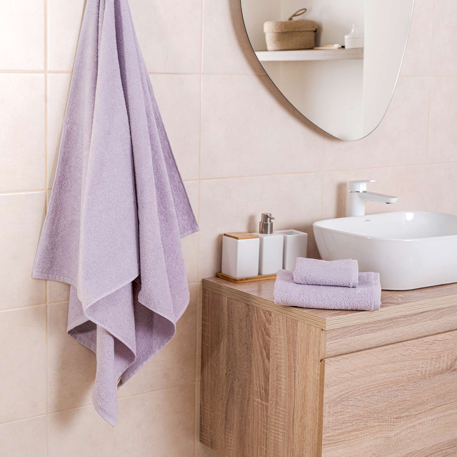 Полотенце Василиса сиреневый 50 x 80 см - фото 3