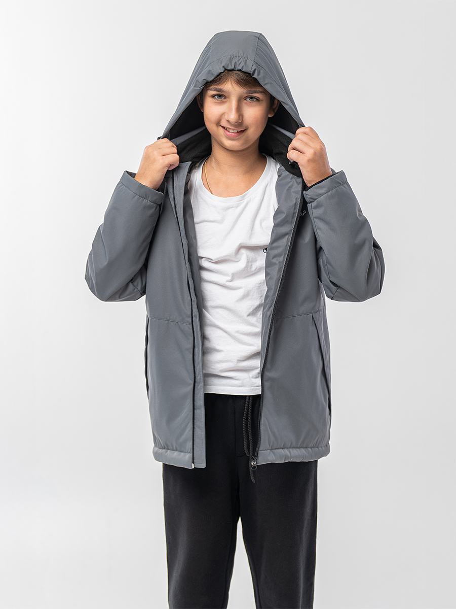 Куртка RODOS М-245/серый(черный) - фото 6