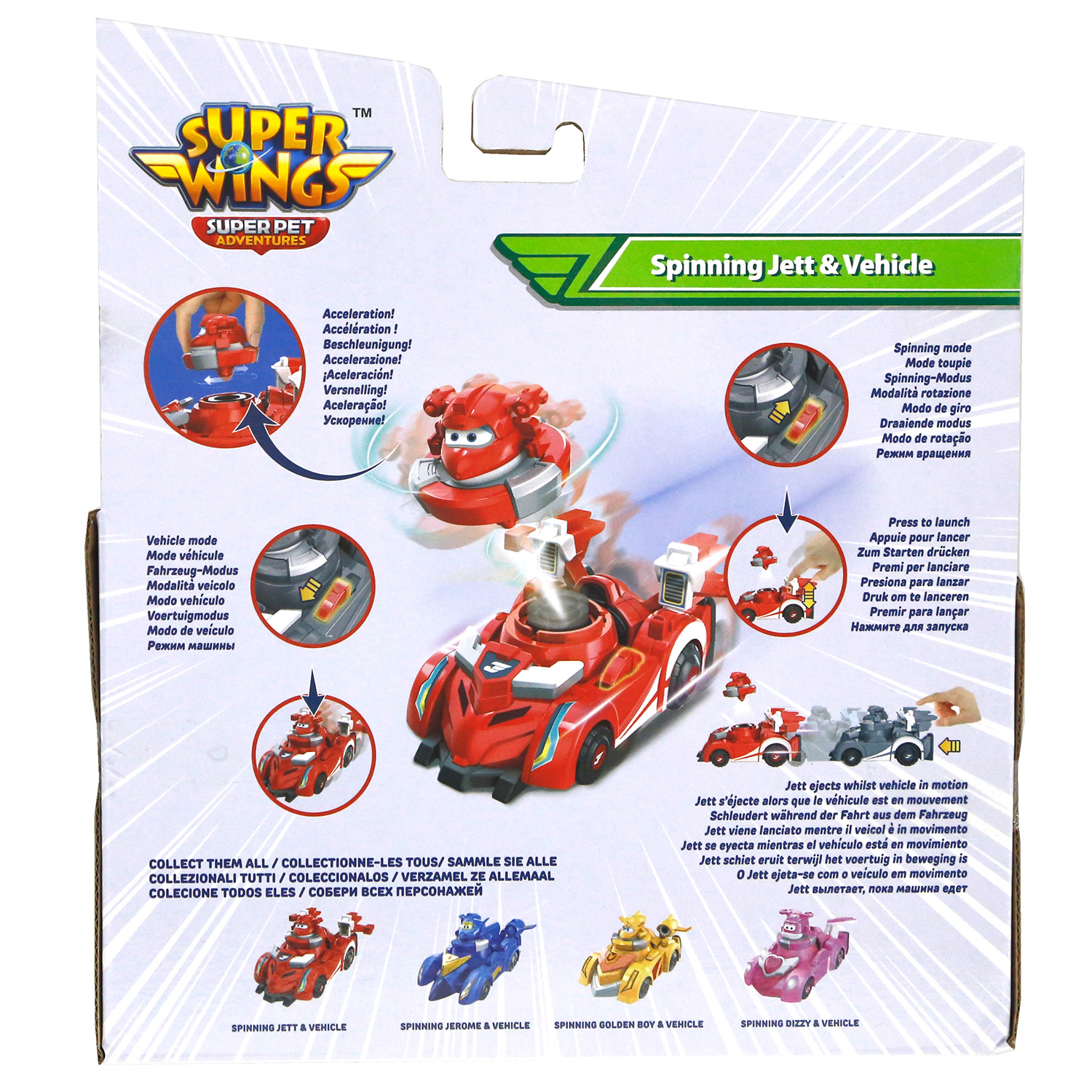 Игровой набор Super Wings Машинка с вращающимся Джеттом - фото 3