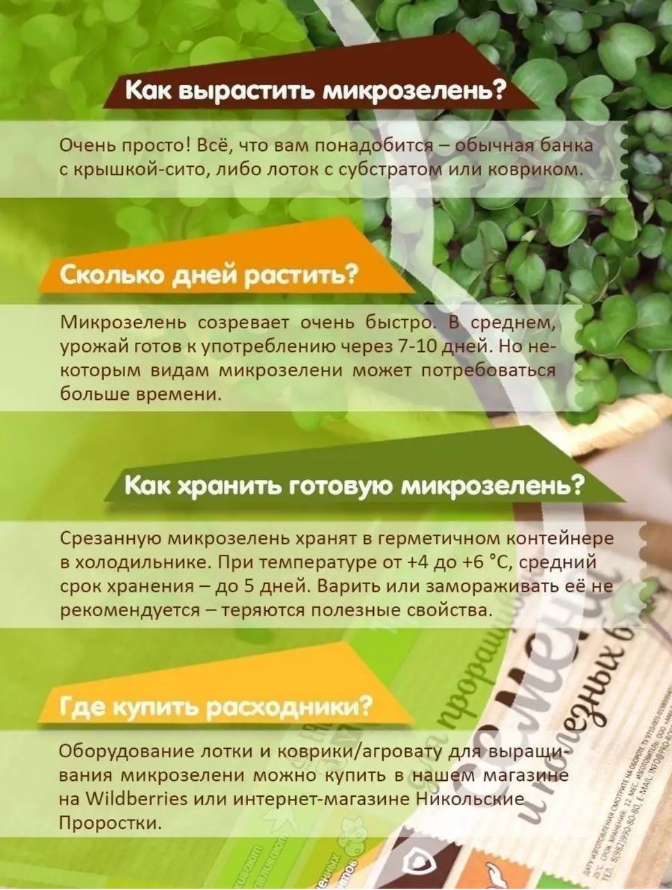 Семена для микрозелени Никольские ПроРостки гречка зеленая - фото 7