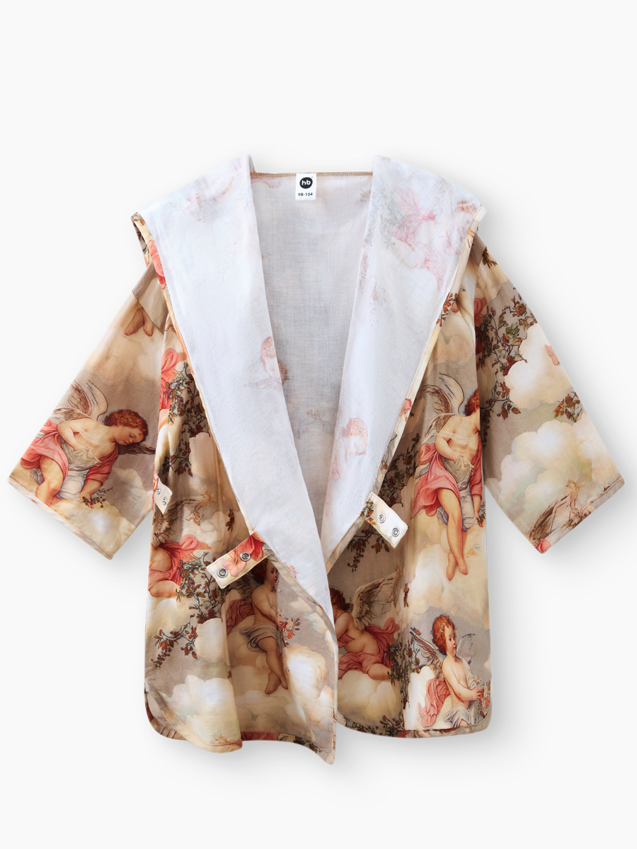 Халат Happy Baby 88129-1_milky (angels) - фото 4