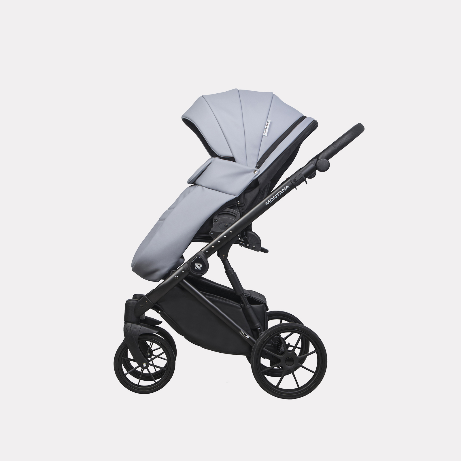 Коляска 3в1 Riko Basic Montana Ecco серый - фото 10