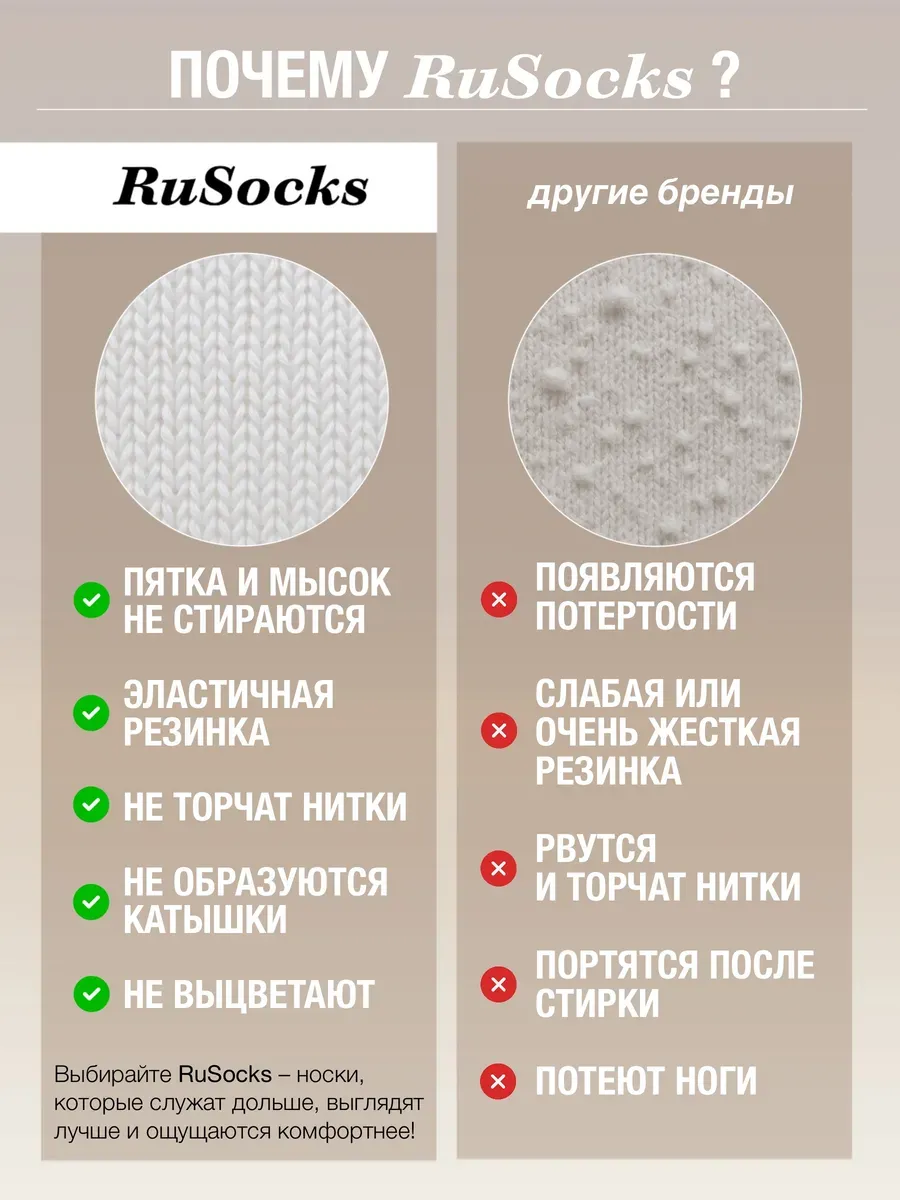 Носки 3 пары RuSocks D_Д3-330871_Носки_3_пары - фото 11