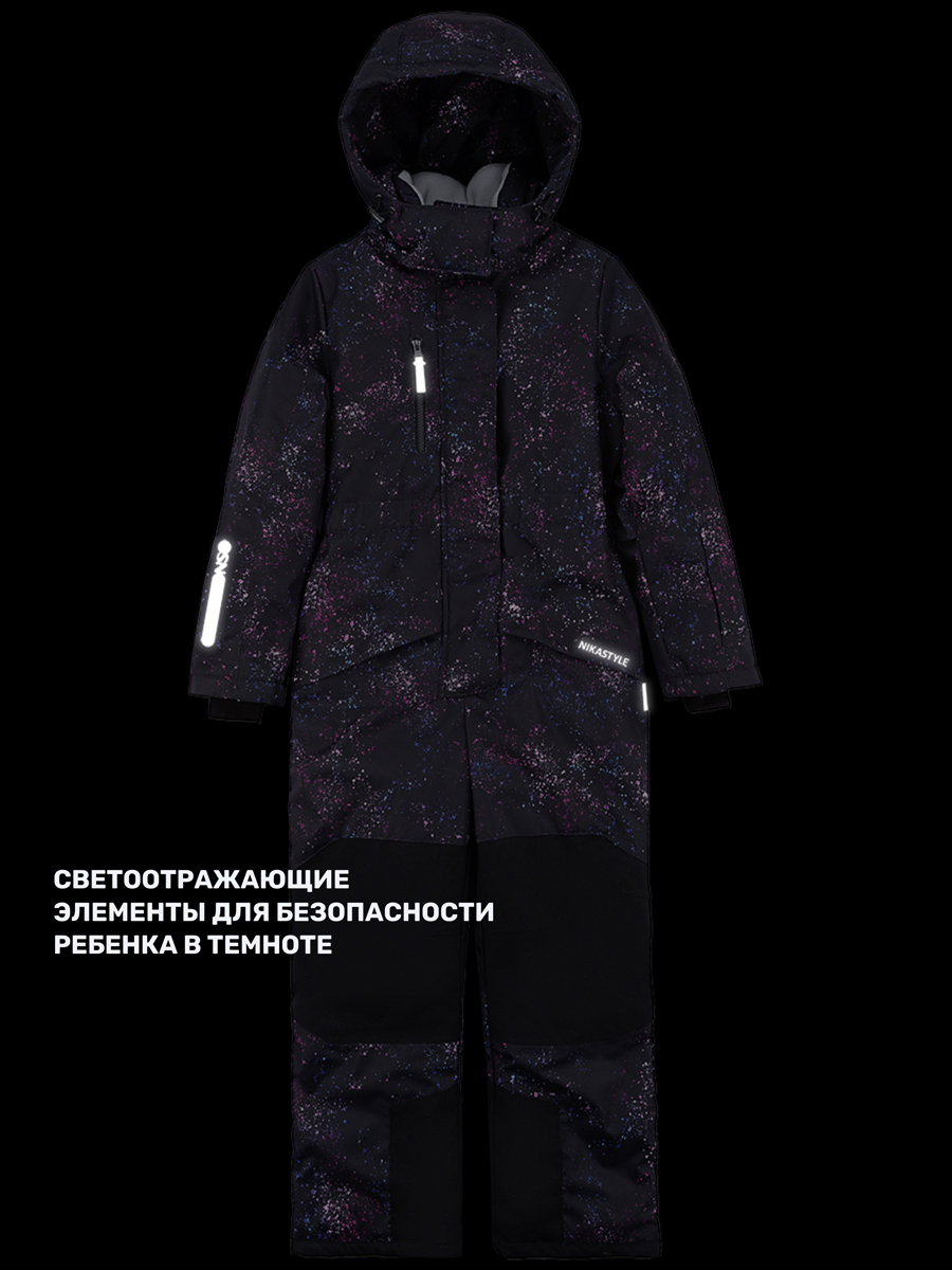 Комбинезон NIKASTYLE 8з5624 черный/фуксия - фото 15