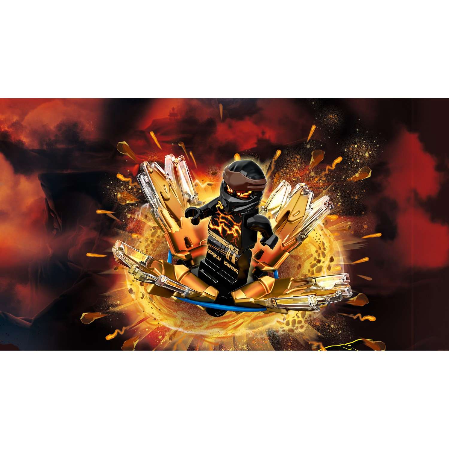 Конструктор LEGO NINJAGO Шквал Кружитцу-Коул блочный - фото 5