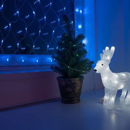 Светодиодная гирлянда NEON-NIGHT Сеть 1.8х1.5 м 8 режимов синее свечение