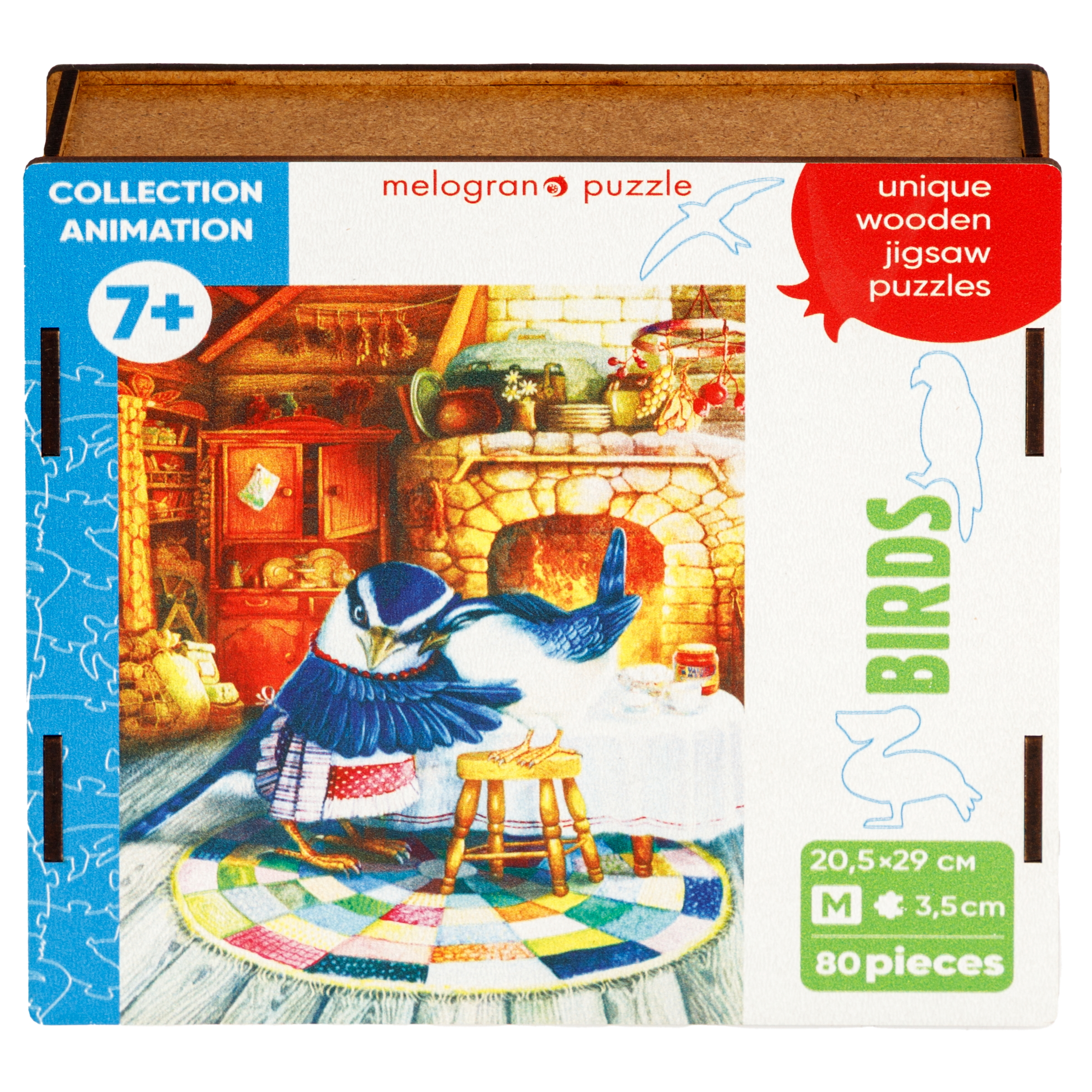 Пазл 1TOY Уютный птичий дом 80 дет. деревянный - фото 6