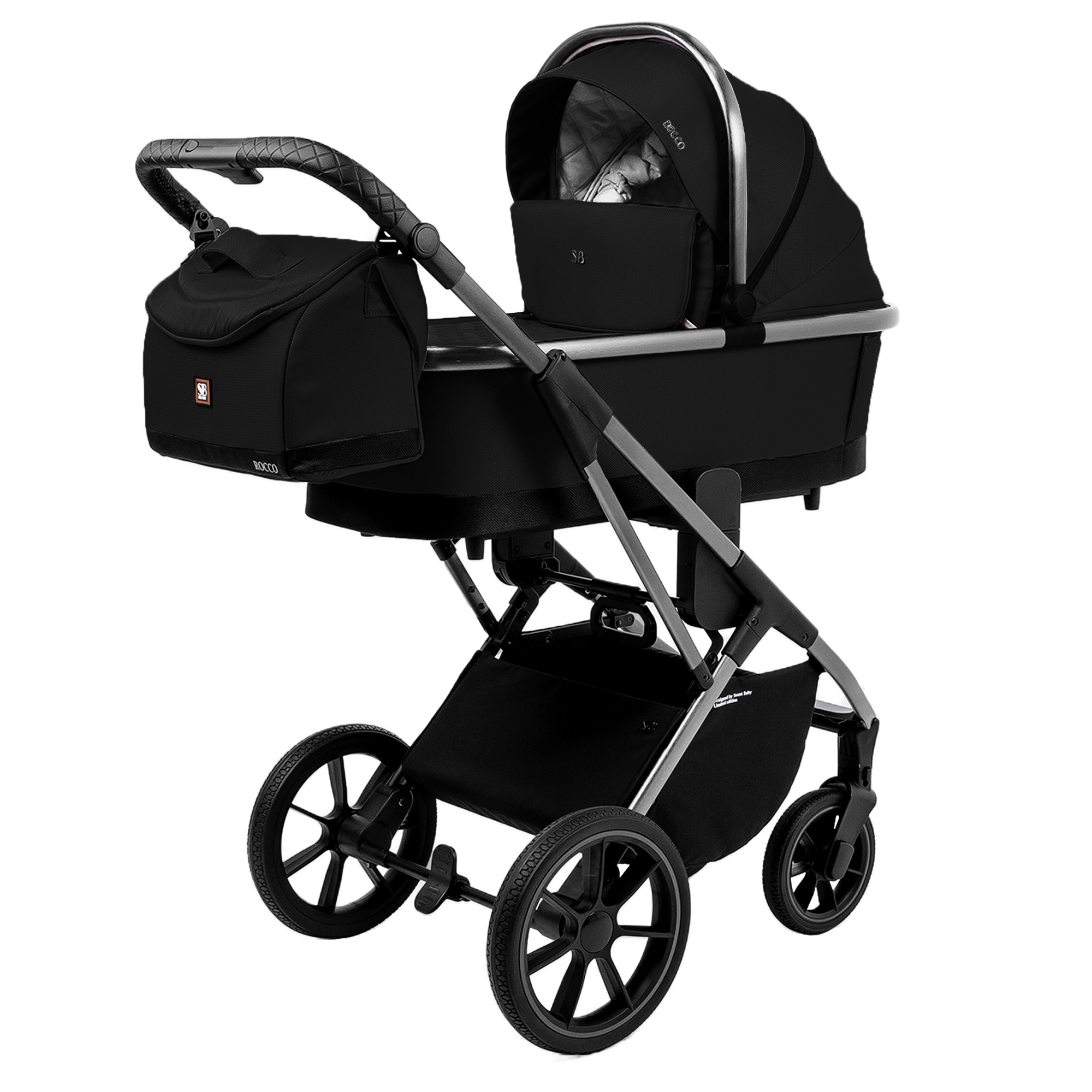Коляска 2в1 Sweet Baby Rocco Black черный - фото 15