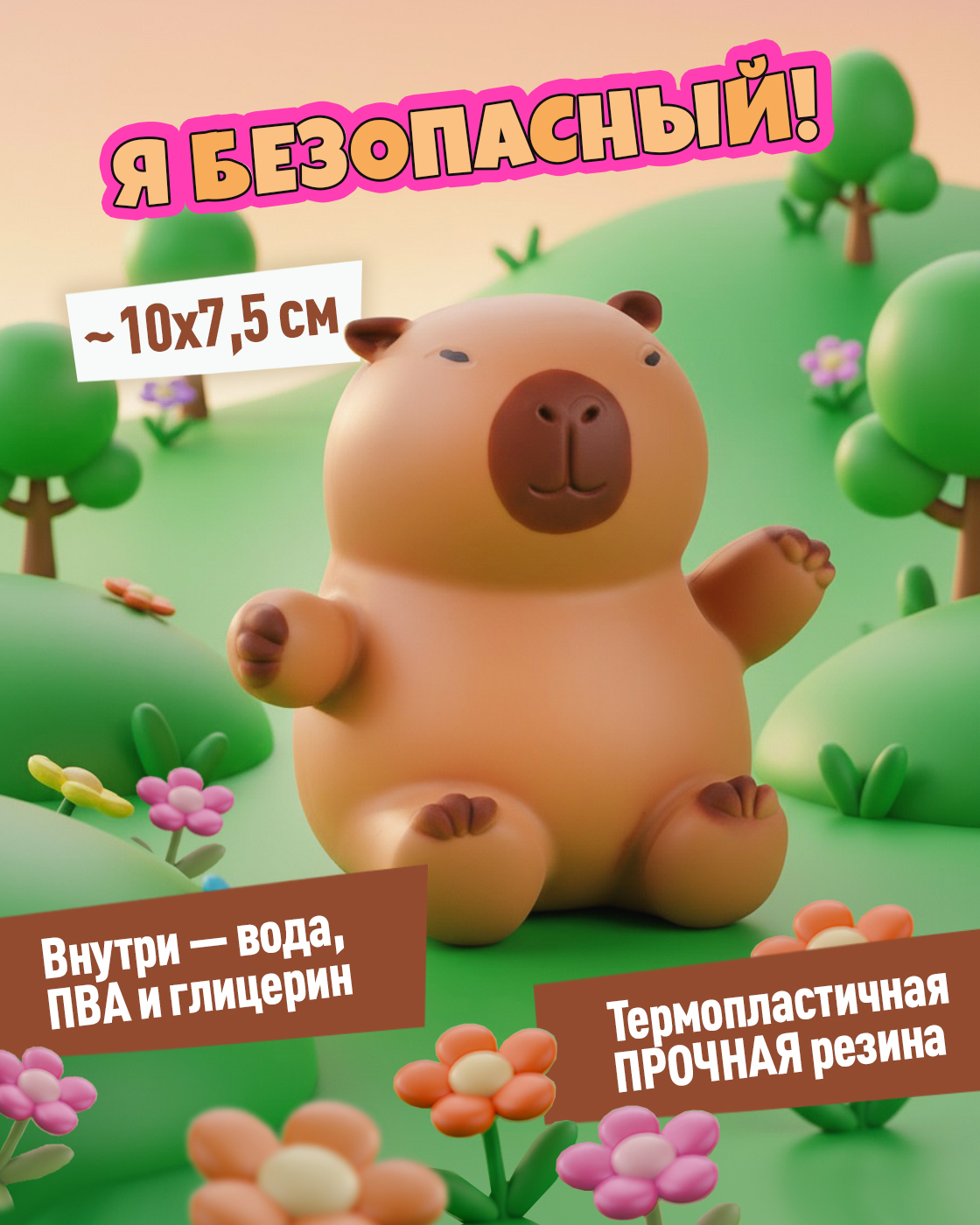 Игрушка-антистресс Крутой Замес Капибара - фото 2