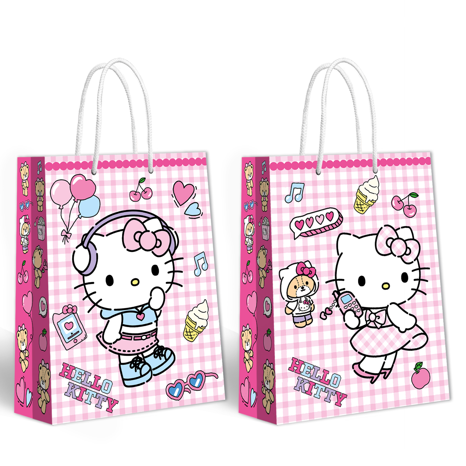 Пакет подарочный ND PLAY Hello Kitty Модница 26*36см - фото 3