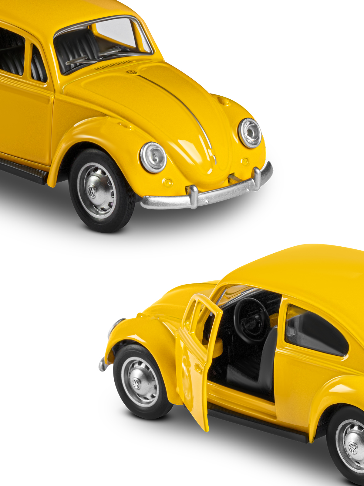 Автомобиль АВТОпанорама Volkswagen Classical Beetle 1967 1:36 JB1251636 - фото 10