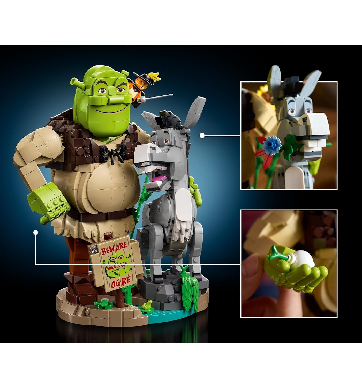 Конструктор LEGO Disney Шрек Осёл и Кот в сапогах 1403 дет. - фото 3