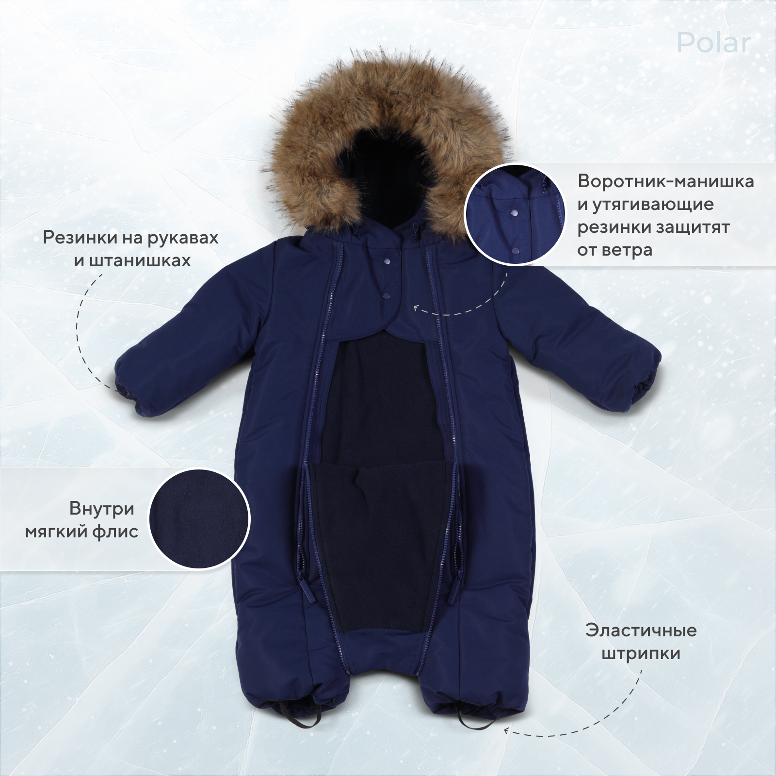 Комбинезон Rant night blue 161/2 - фото 4