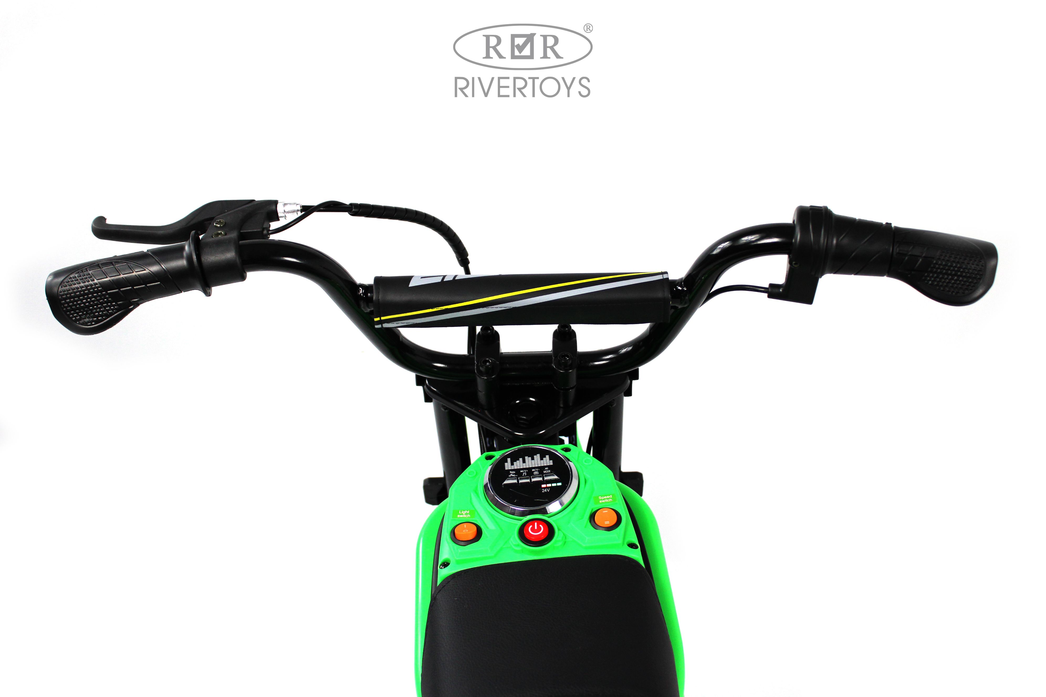 Электромотоцикл RIVERTOYS A005AA-MOTO-GREEN - фото 4