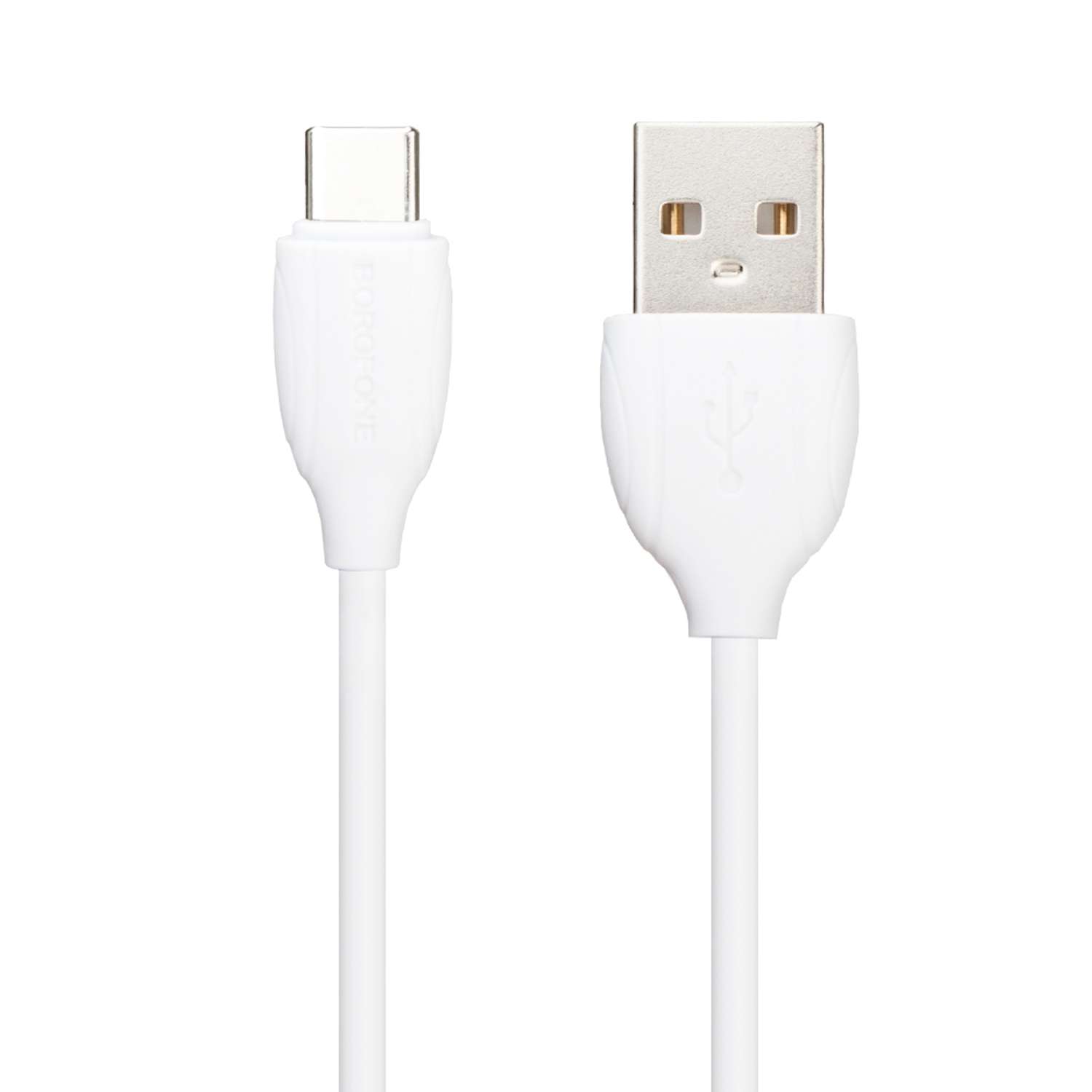 USB кабель Borofone BX19 Benefit Type-C 3A 1м PVC (белый) - фото 3