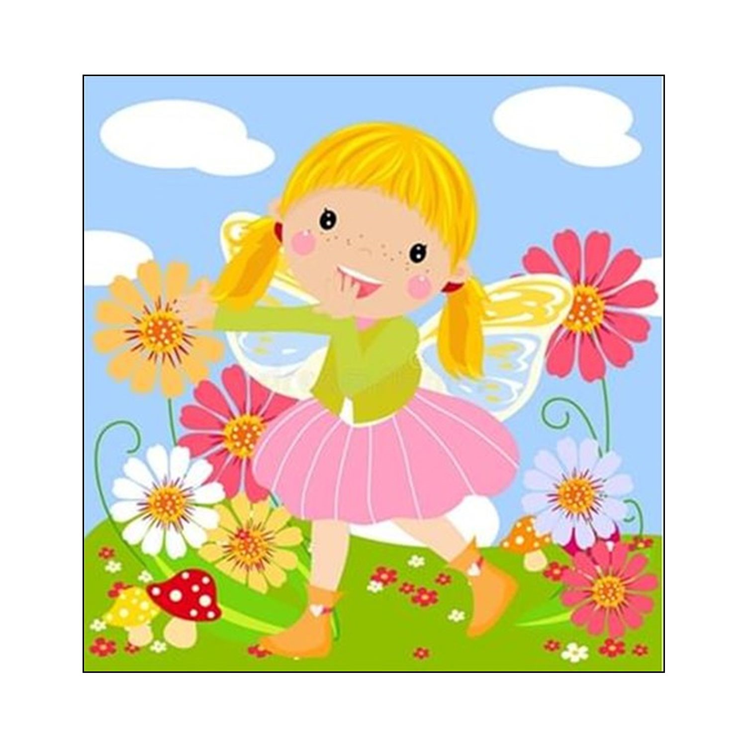 Алмазная мозаика Seichi Фея на лугу - фото 2