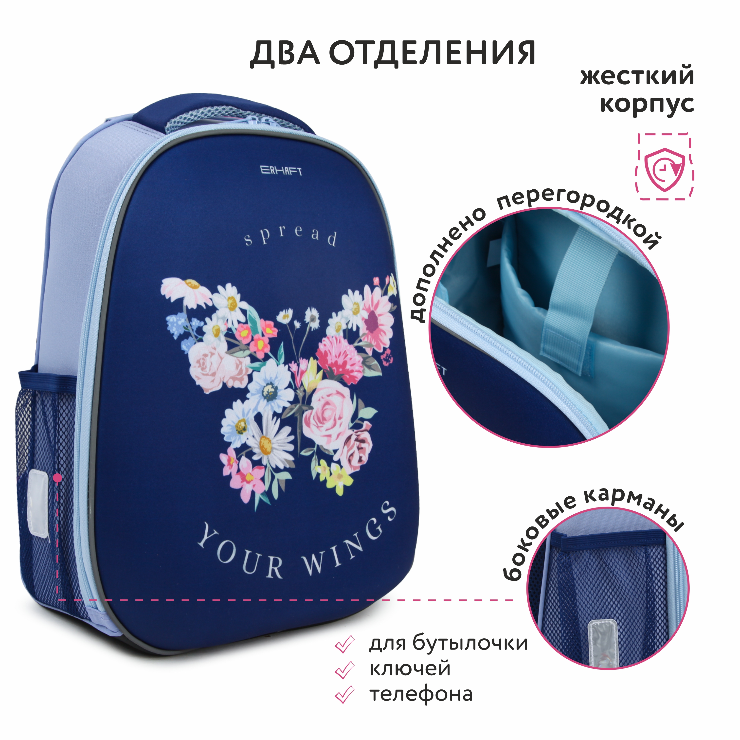 Ранец Erhaft Бабочка - фото 3