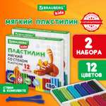 Пластилин Brauberg 12 цв.