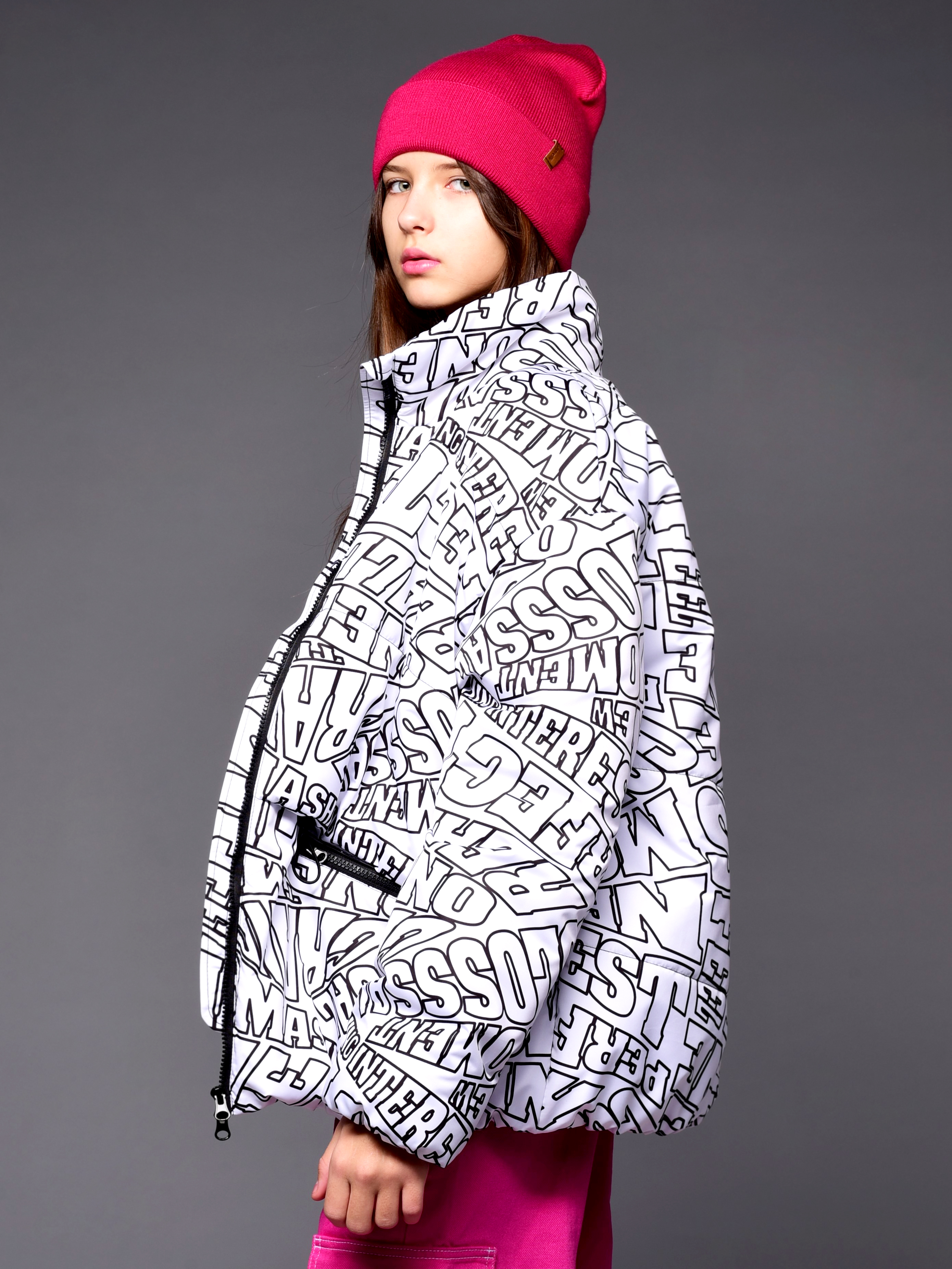 Куртка Аврора 1105-Д/принт-белый - фото 3