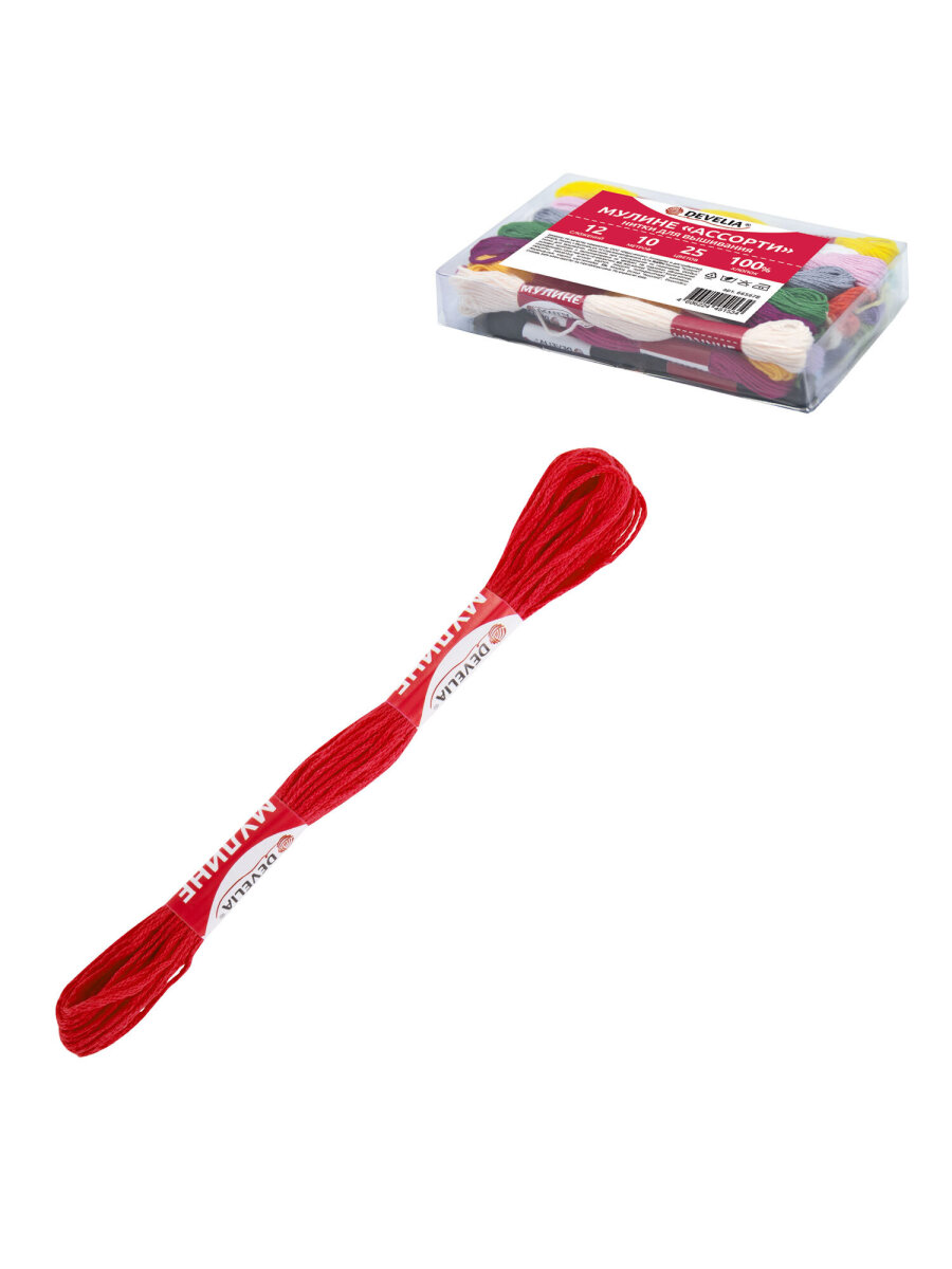 Набор для творчества Develia вышивание 25 цветов - фото 8