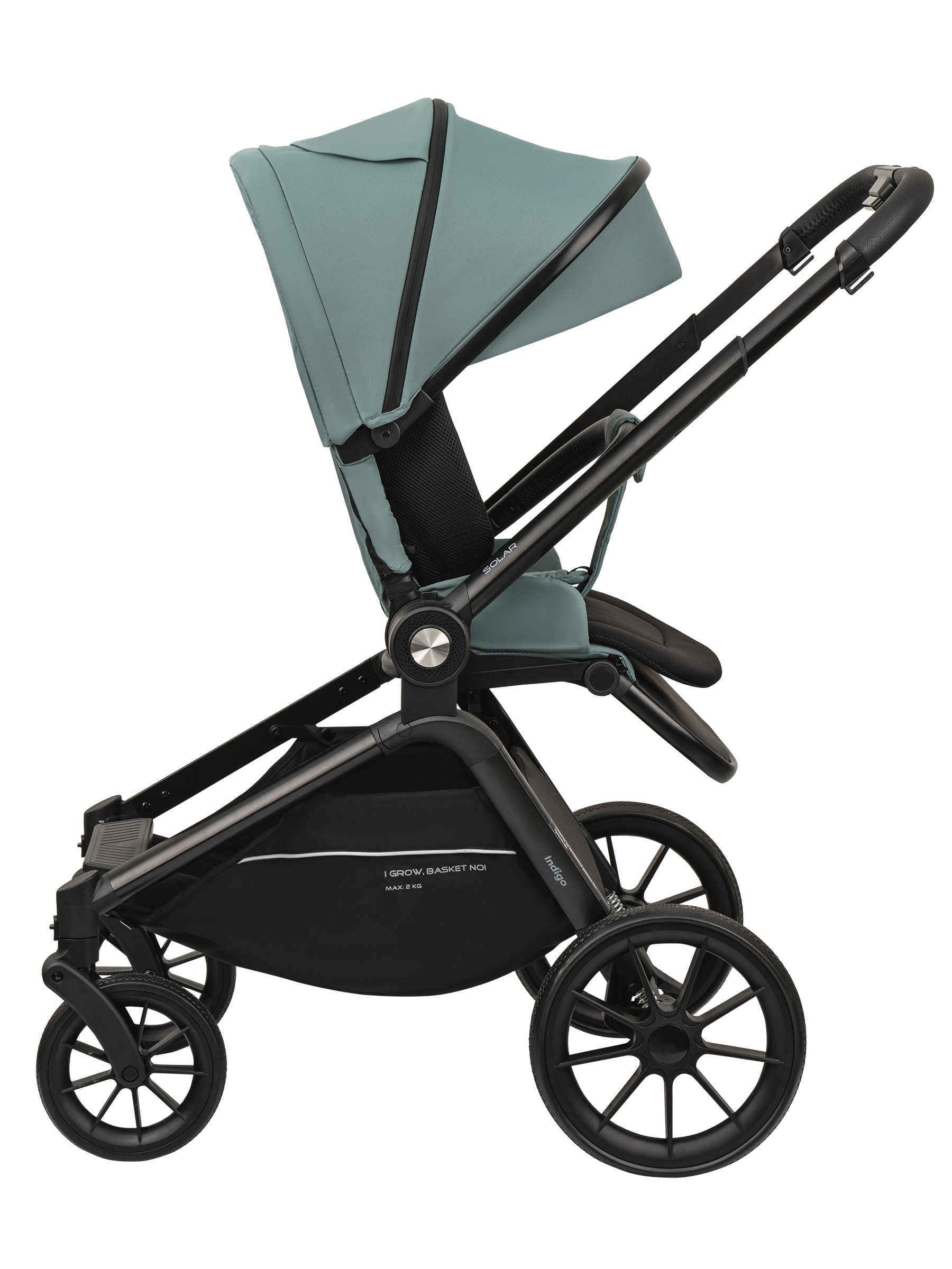 Коляска 3в1 Indigo Solar зеленый - фото 17
