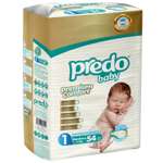 Подгузники Predo для новорожденных 1 (2-5 кг) 54 шт.