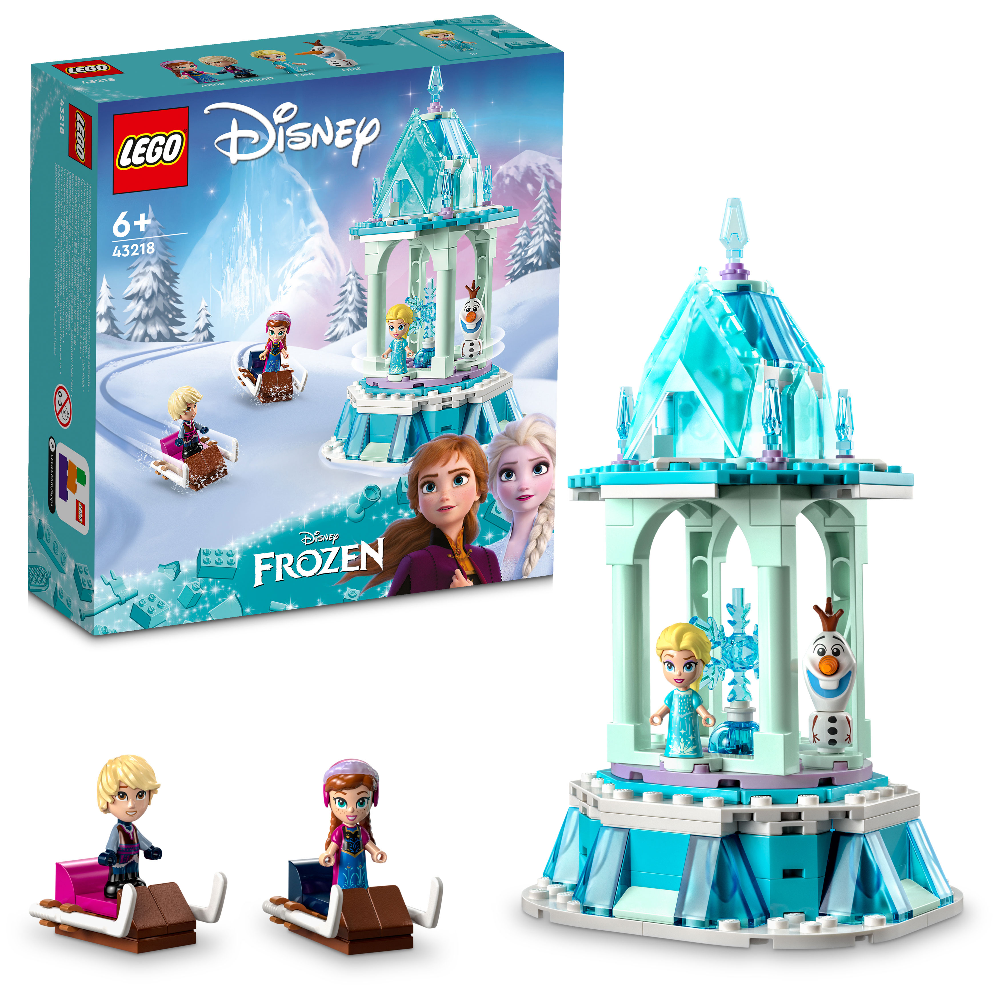 Конструктор LEGO Disney Princess Anna and Elsa Magical Carousel 175 дет. - фото 1