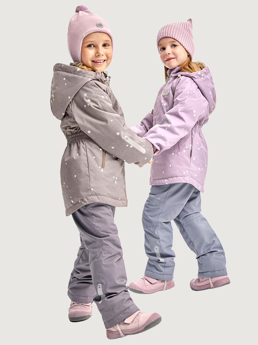 Костюм NIKASTYLE 7м1026 пудра/светло-серый - фото 6