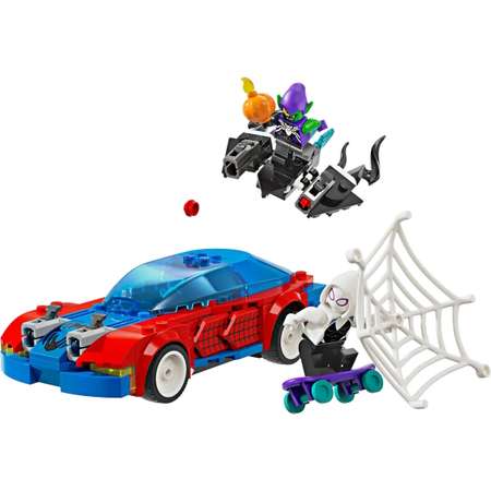 Конструктор LEGO Marvel Super Heroes Spider-Man Car and GreenGoblin блочный