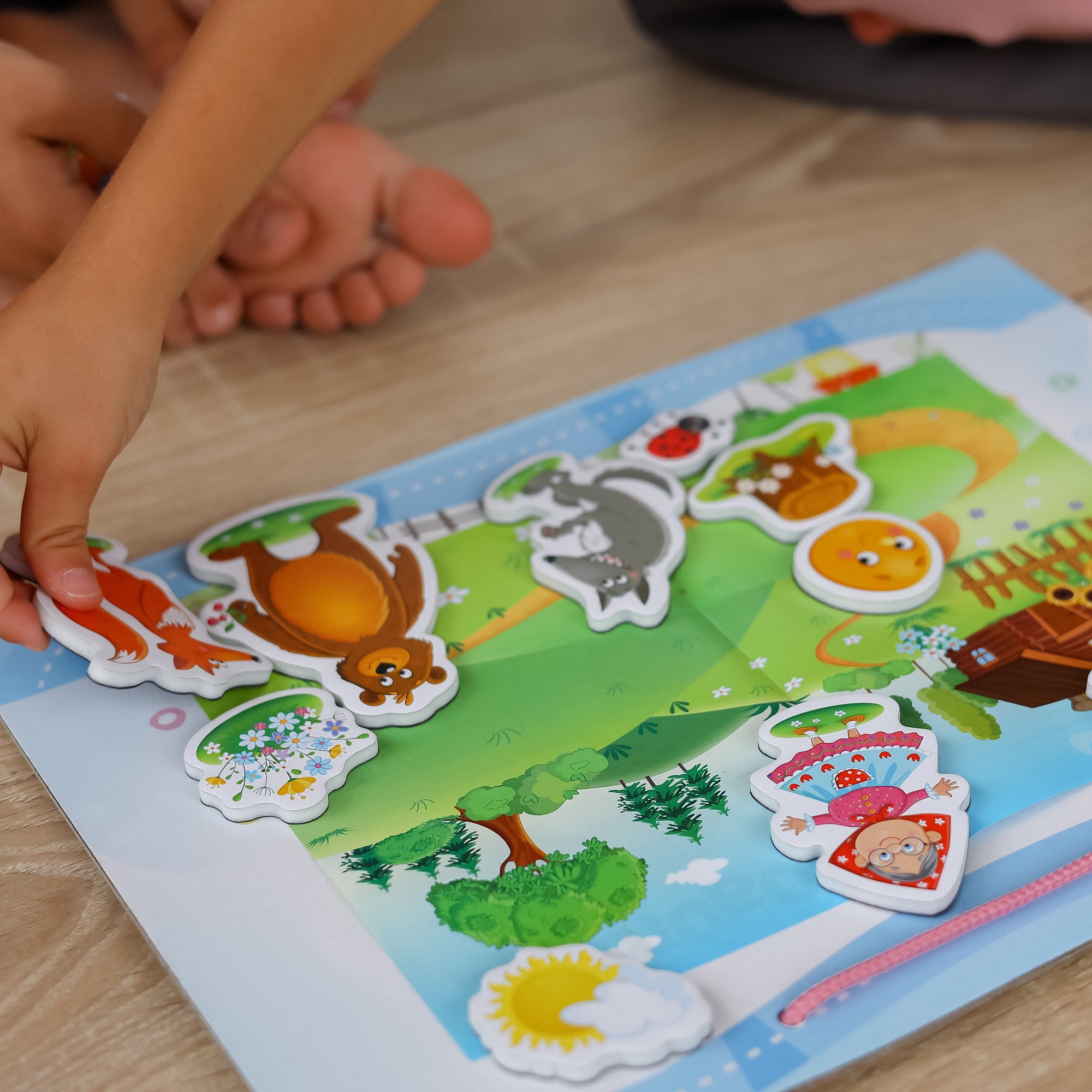 Игра на магнитах El BascoKids театр Колобок - фото 5