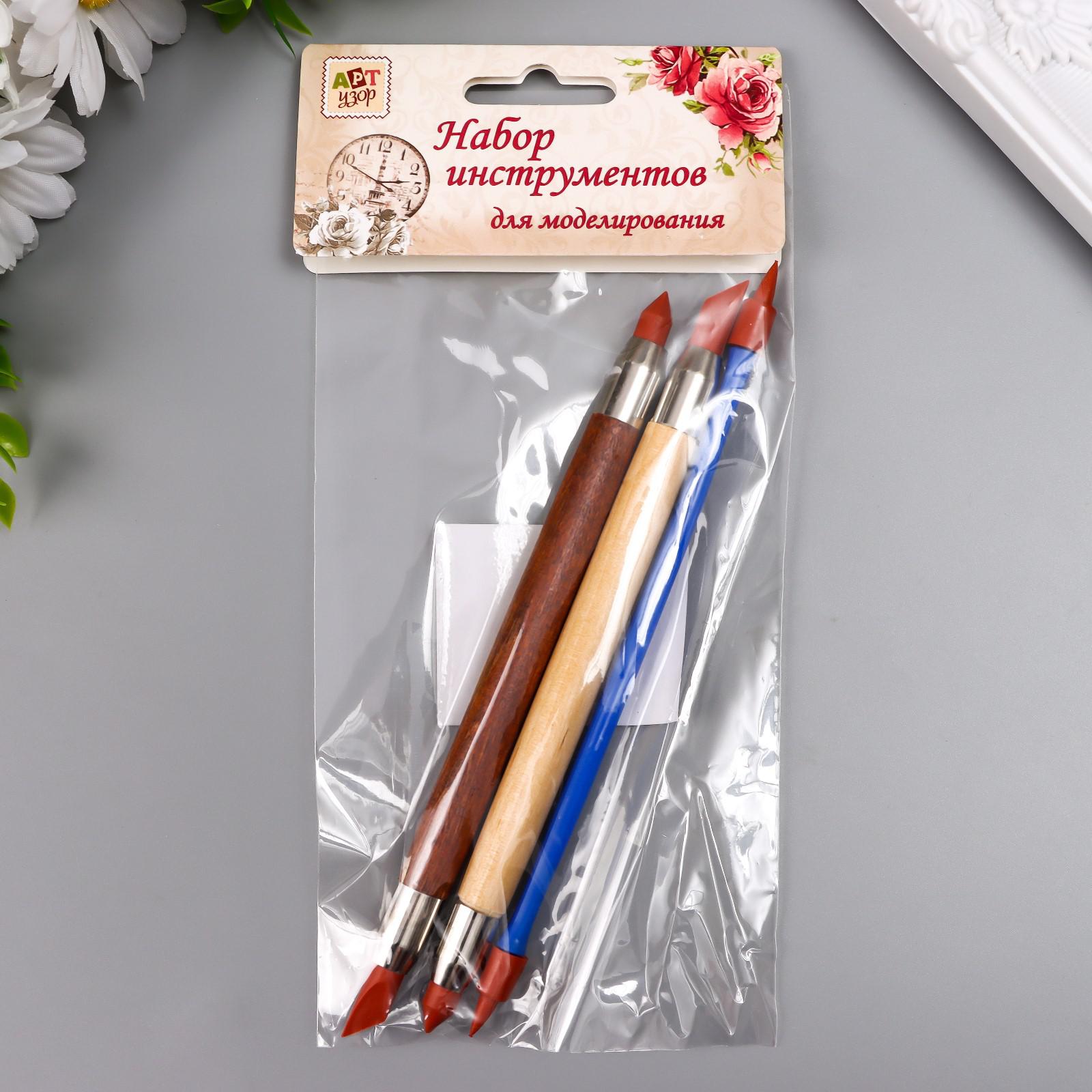 Инструмент для моделирования для лепки Sima-Land 3 шт. - фото 6