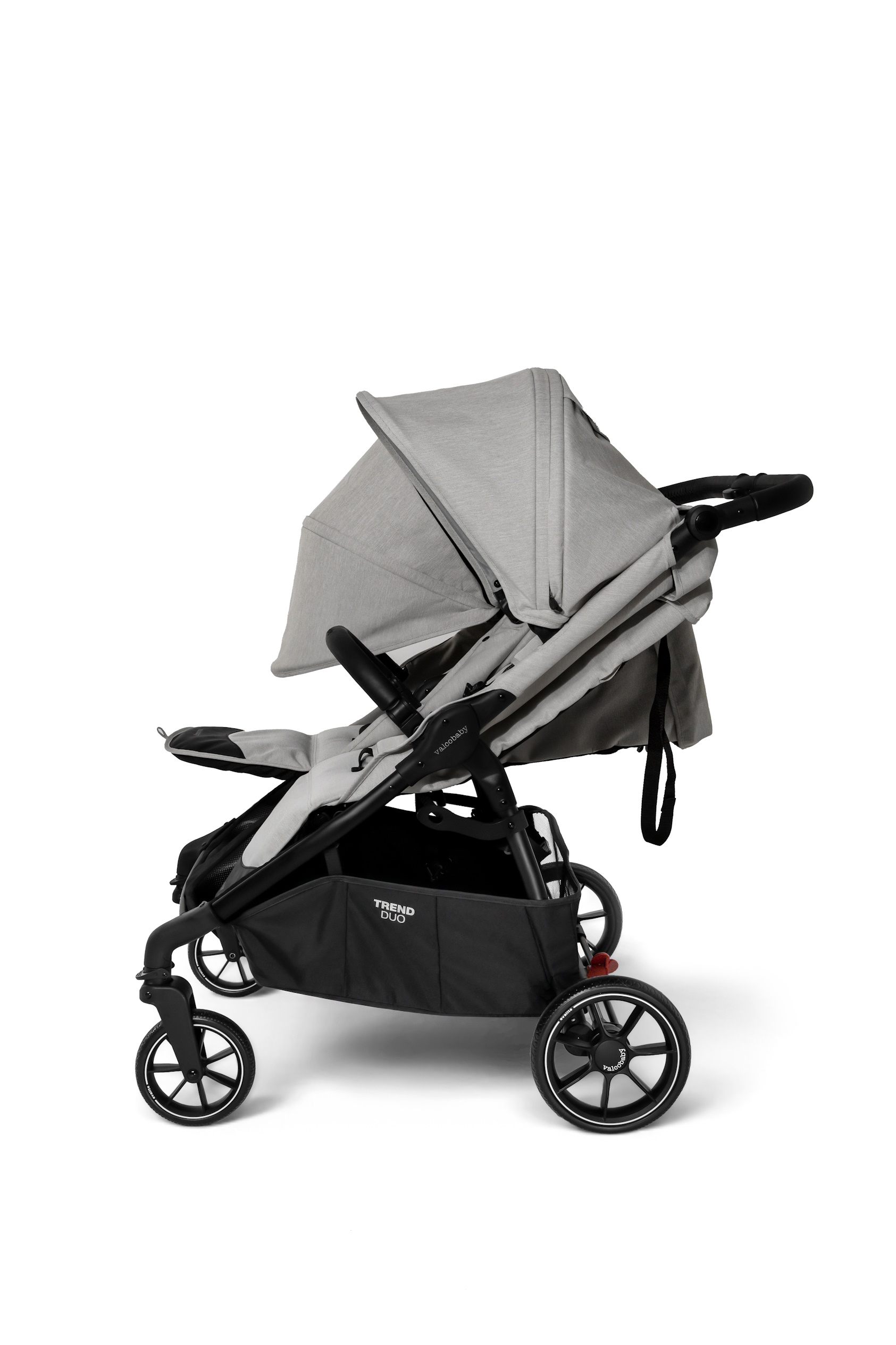 Коляска прогулочная для двойни Valco baby Snap Duo серый - фото 12
